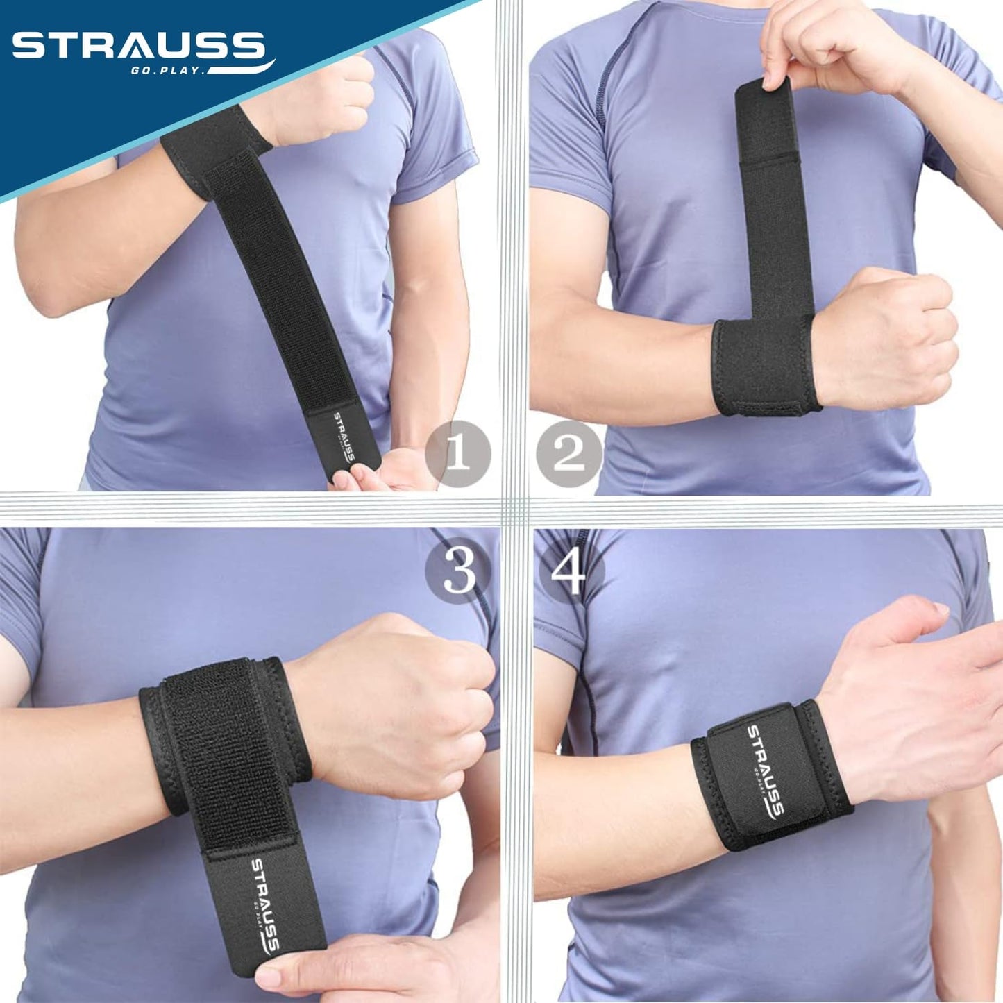 Strauss knee support - during weight lifting
