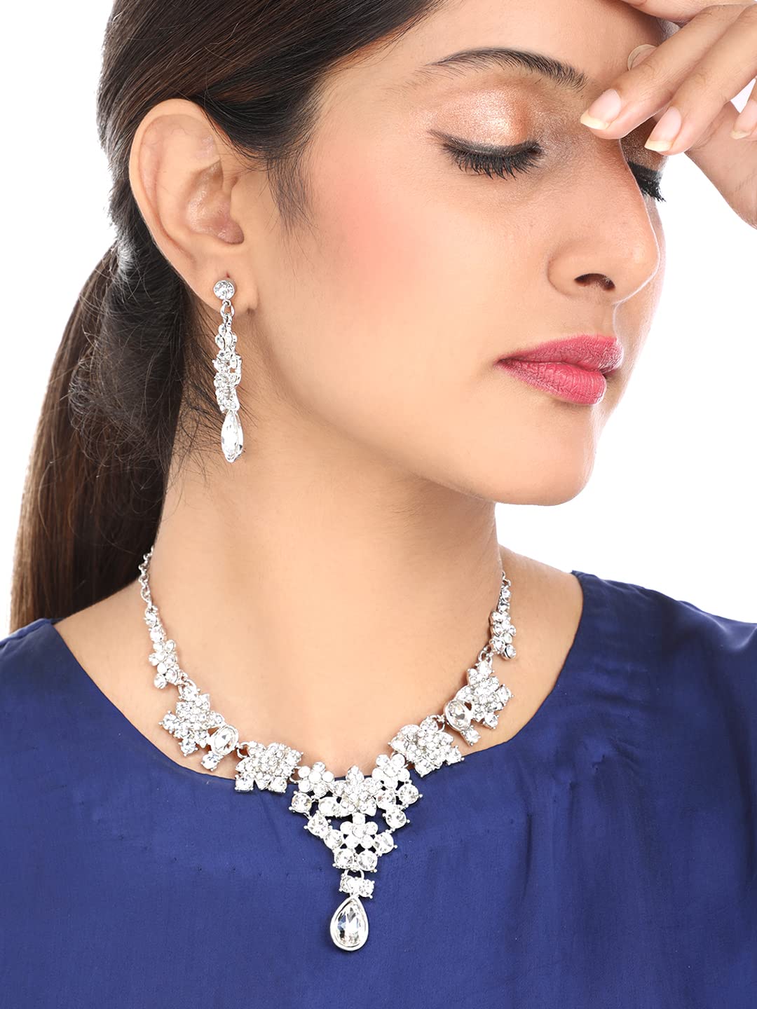 Yellow Chimes silver jewellery set - gift for women