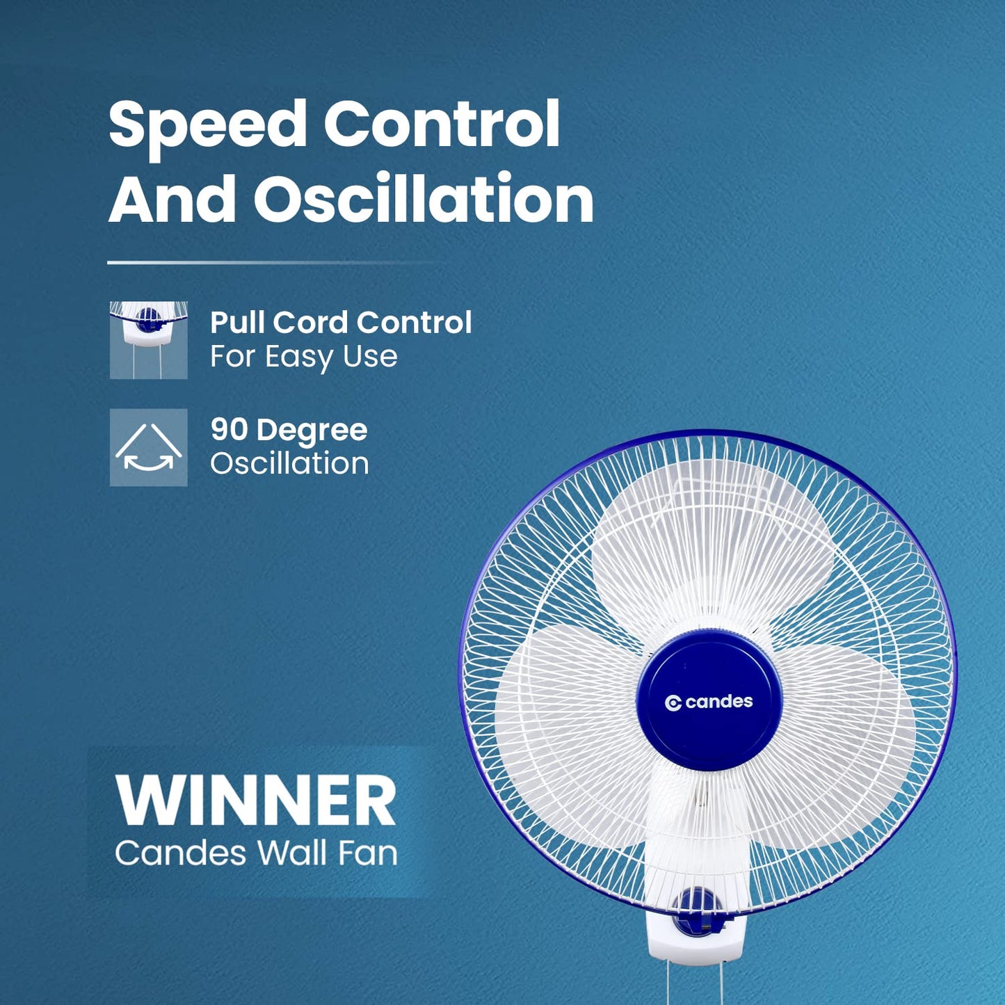 Candes winner wall fan - office air circulation