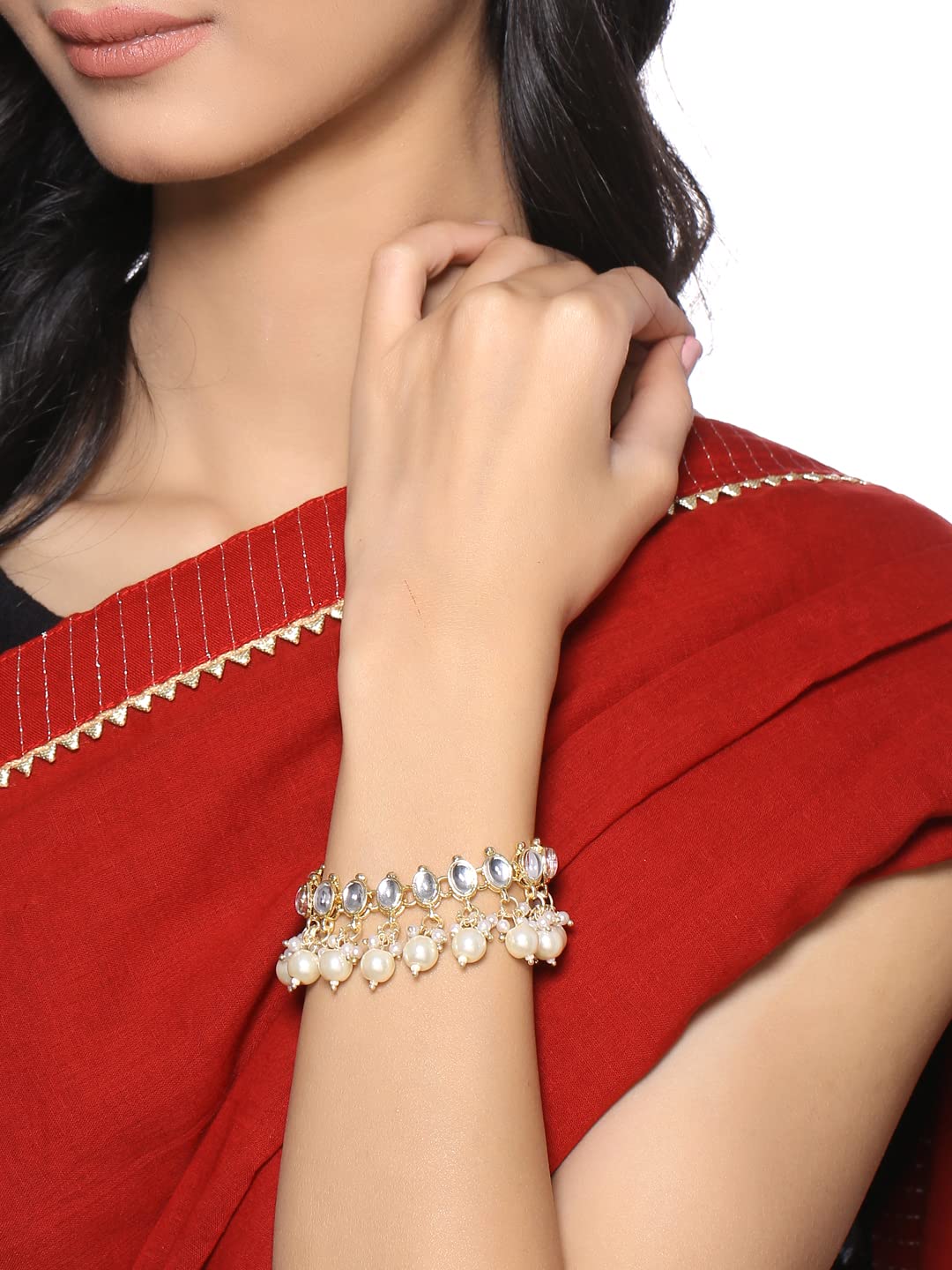 Yellow Chimes Gold Toned Bracelet - Minimal style for women