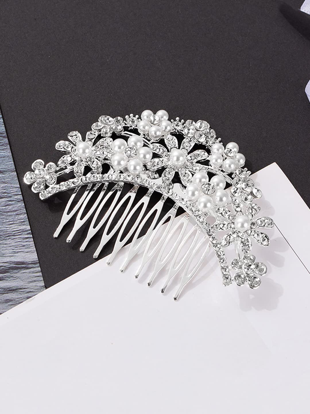 Yellow Chimes Women Hair Accessory - Stylish comb pin for weddings