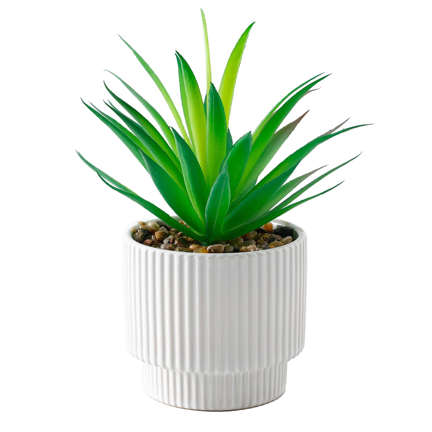 UMAI Artificial Plants for Home Decor with Pot | Aesthetic Room Decor Items for Living Room, Bedroom, Hall | Fake Plants for Office, Reception Area | Green Pineapple Leaf for Home Decor Items