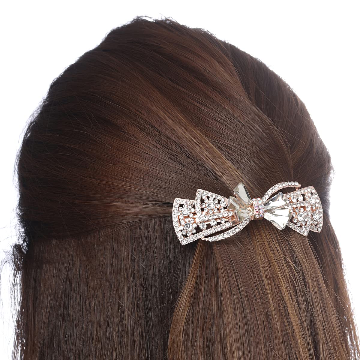 Yellow Chimes Floral Bow Clip - Ideal Gift for Women
