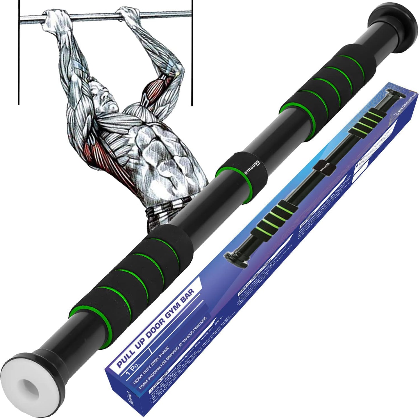 Strauss Pull Up Bar - safe and secure mounting