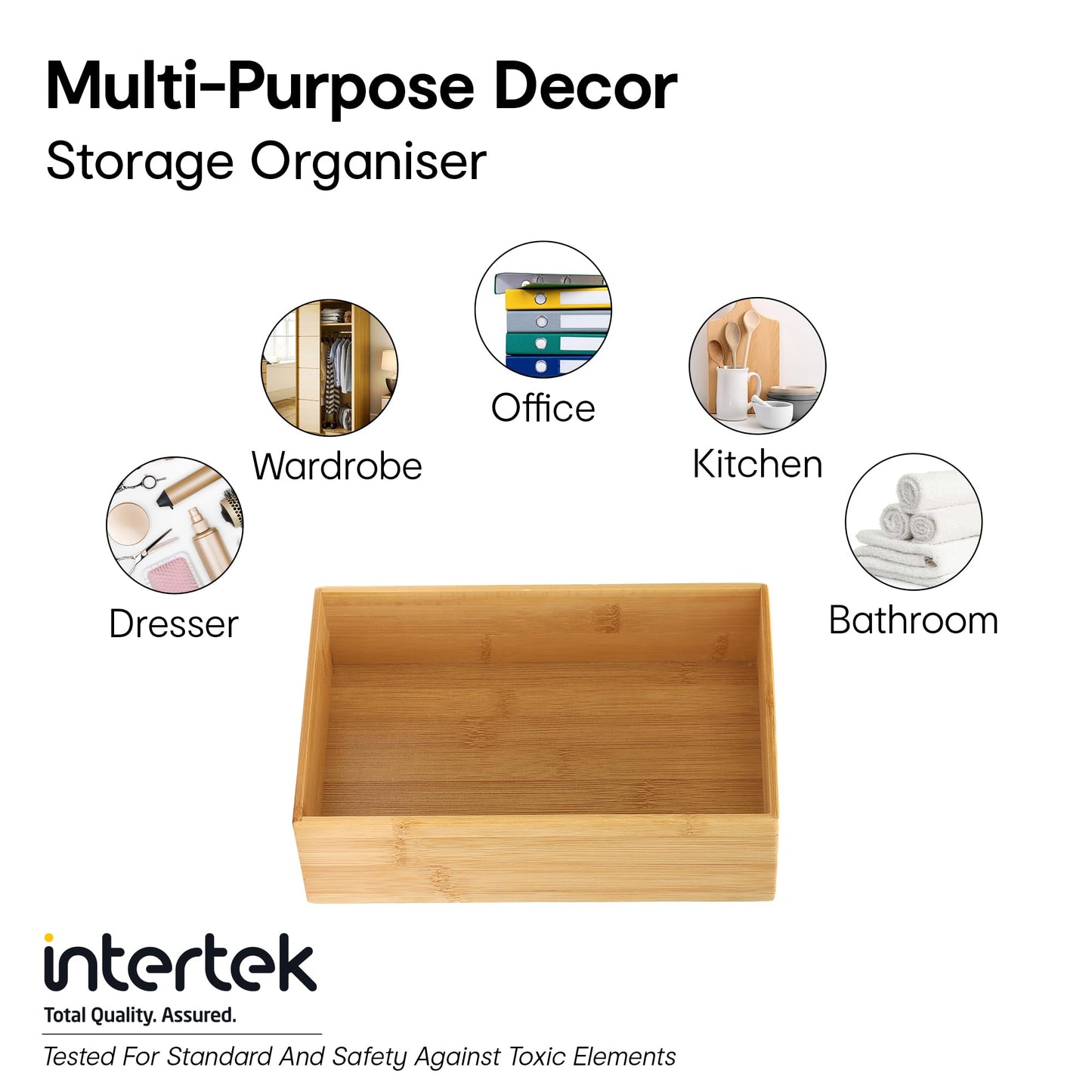 Anko bamboo drawer organizer - versatile home decor item