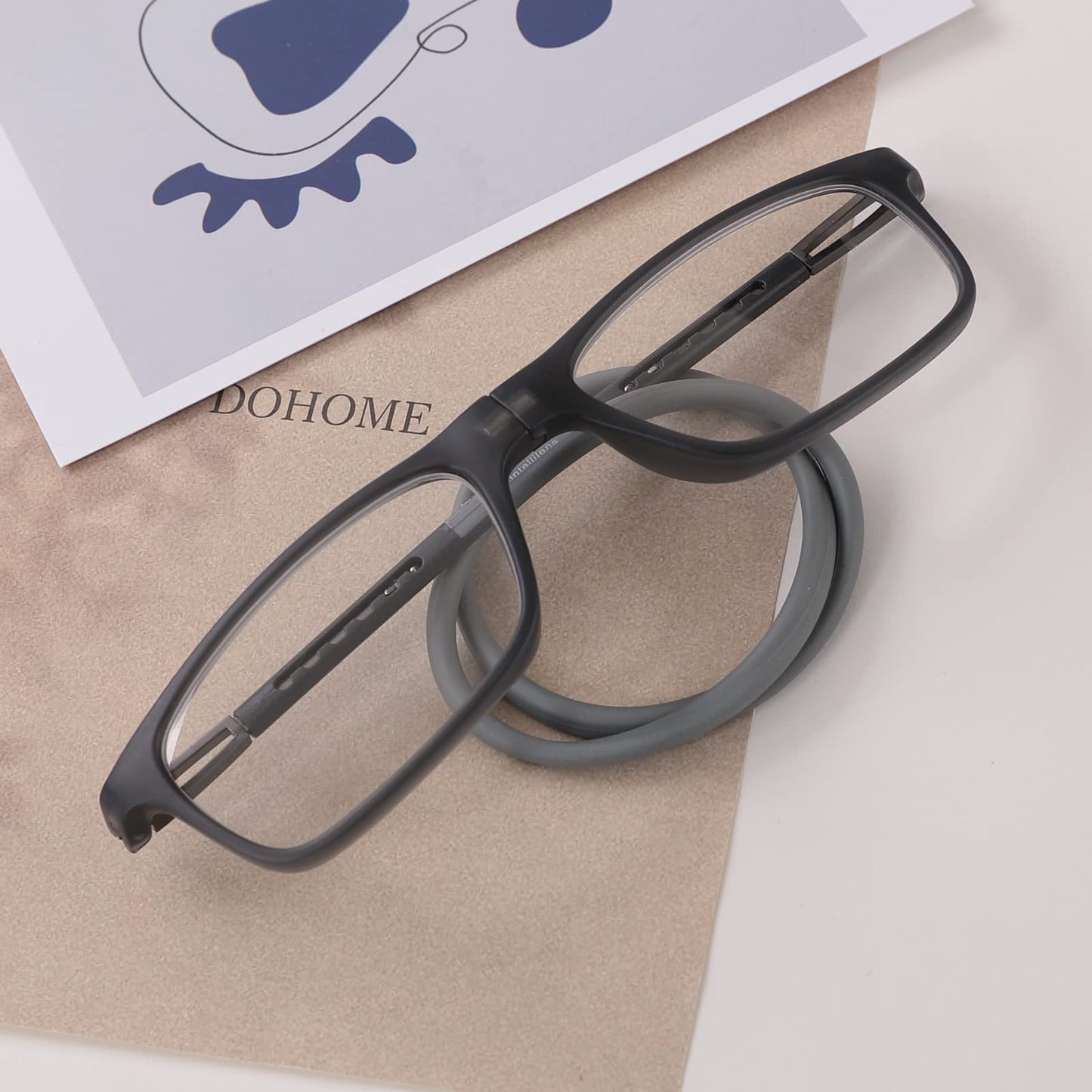 Intellilens Magnetic Reading Glasses - UV Protected, Foldable | Portable Design | Size: 49mm | Grey