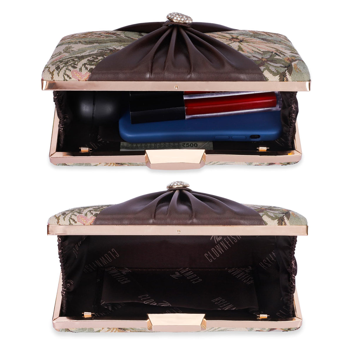 Clownfish shoulder chain clutch - versatile for all occasions