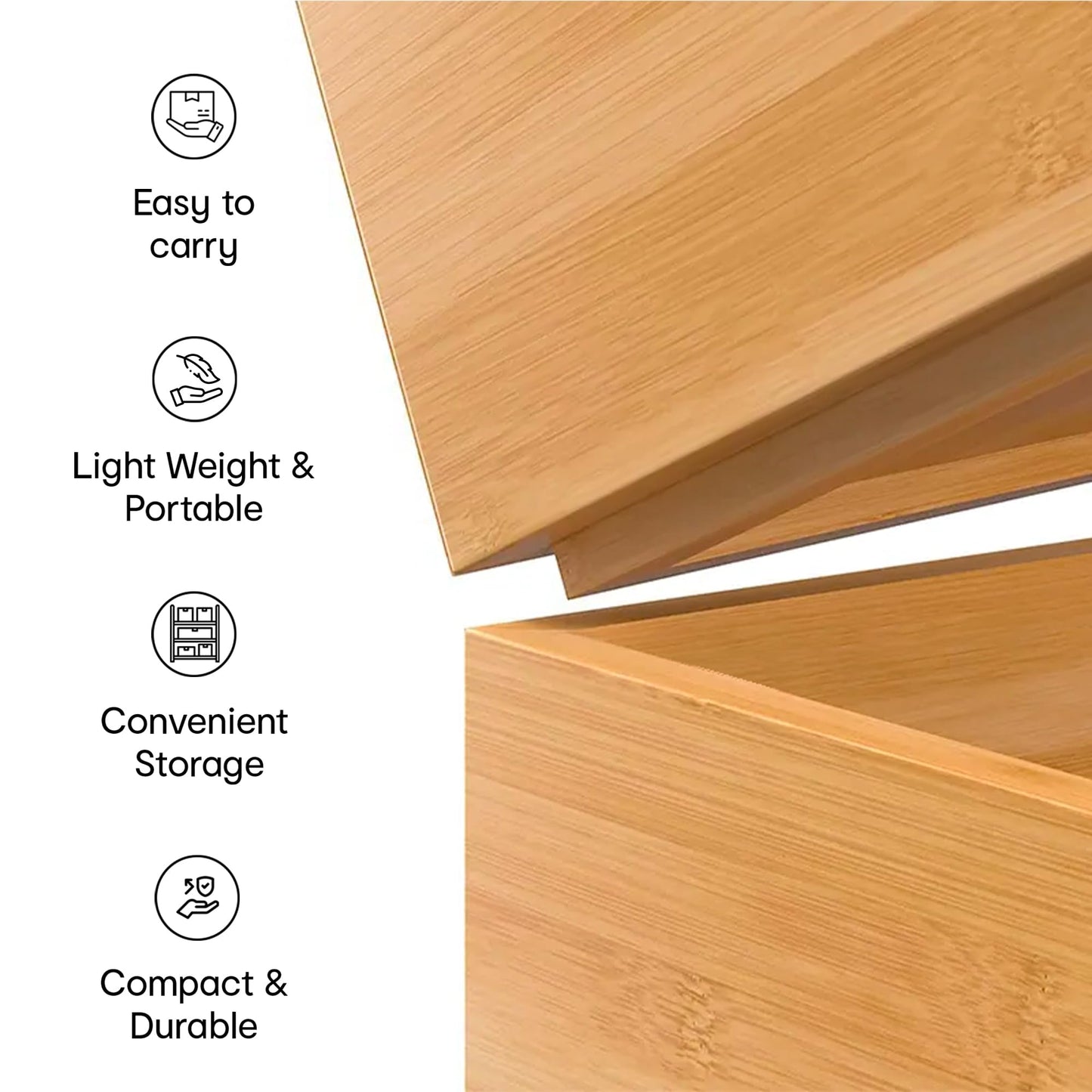 Anko bamboo drawer organizer - efficient office accessory