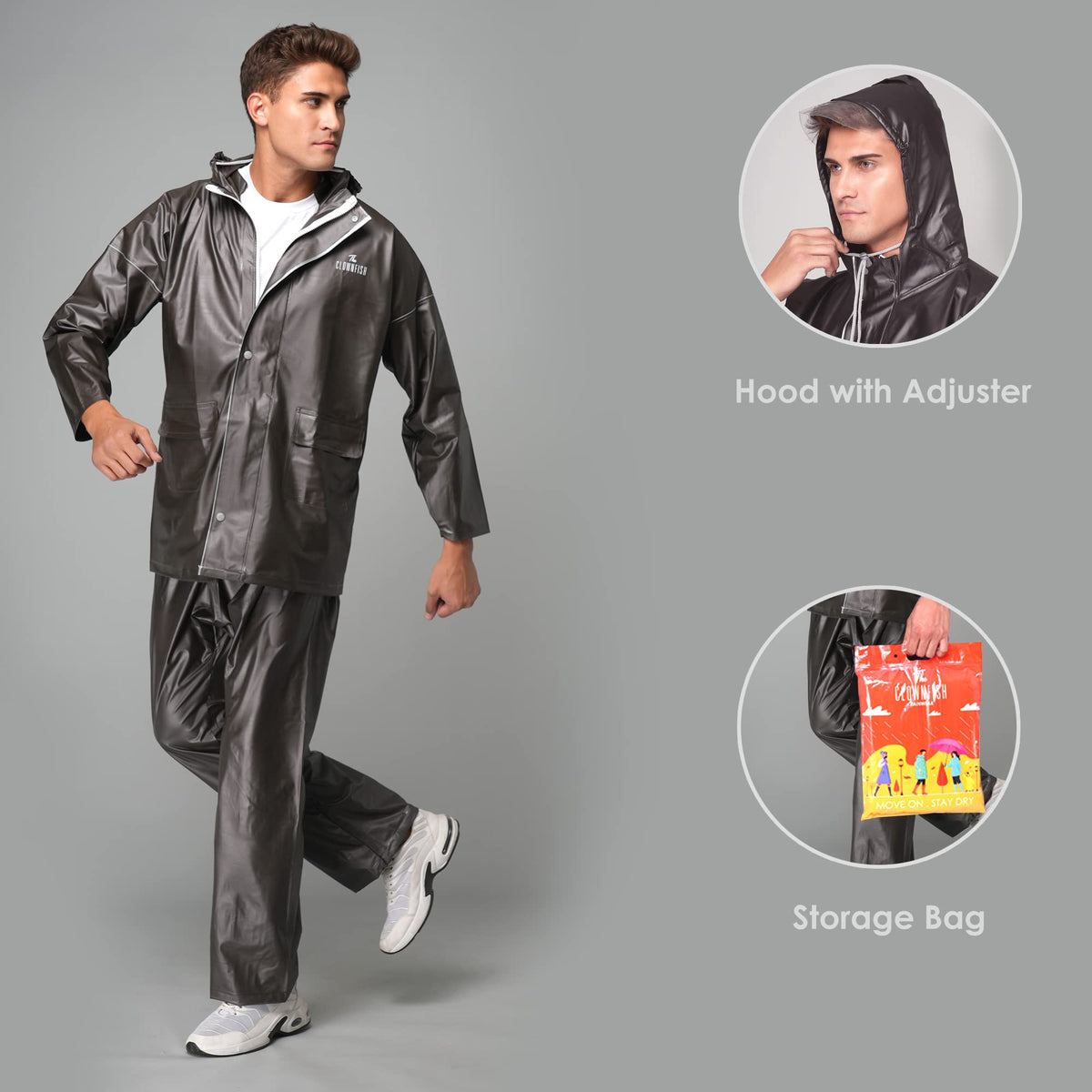 Clownfish Waterproof PVC Raincoat - Casual Rainy Days