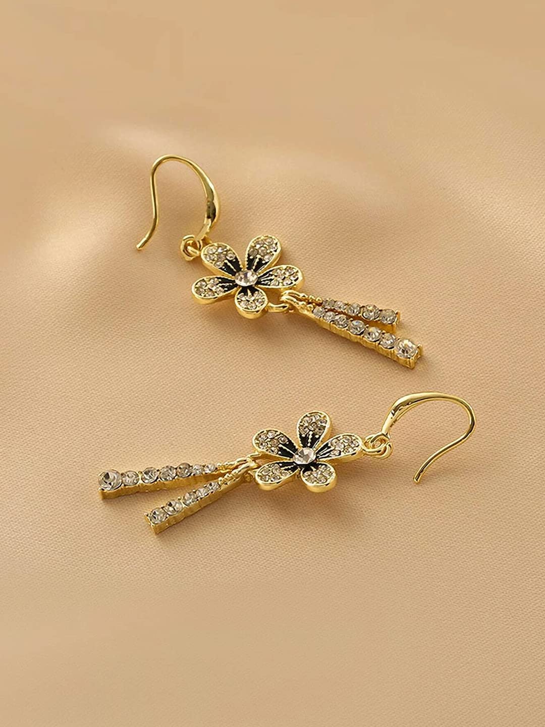 Yellow Chimes tassel earrings - elegant for anniversaries