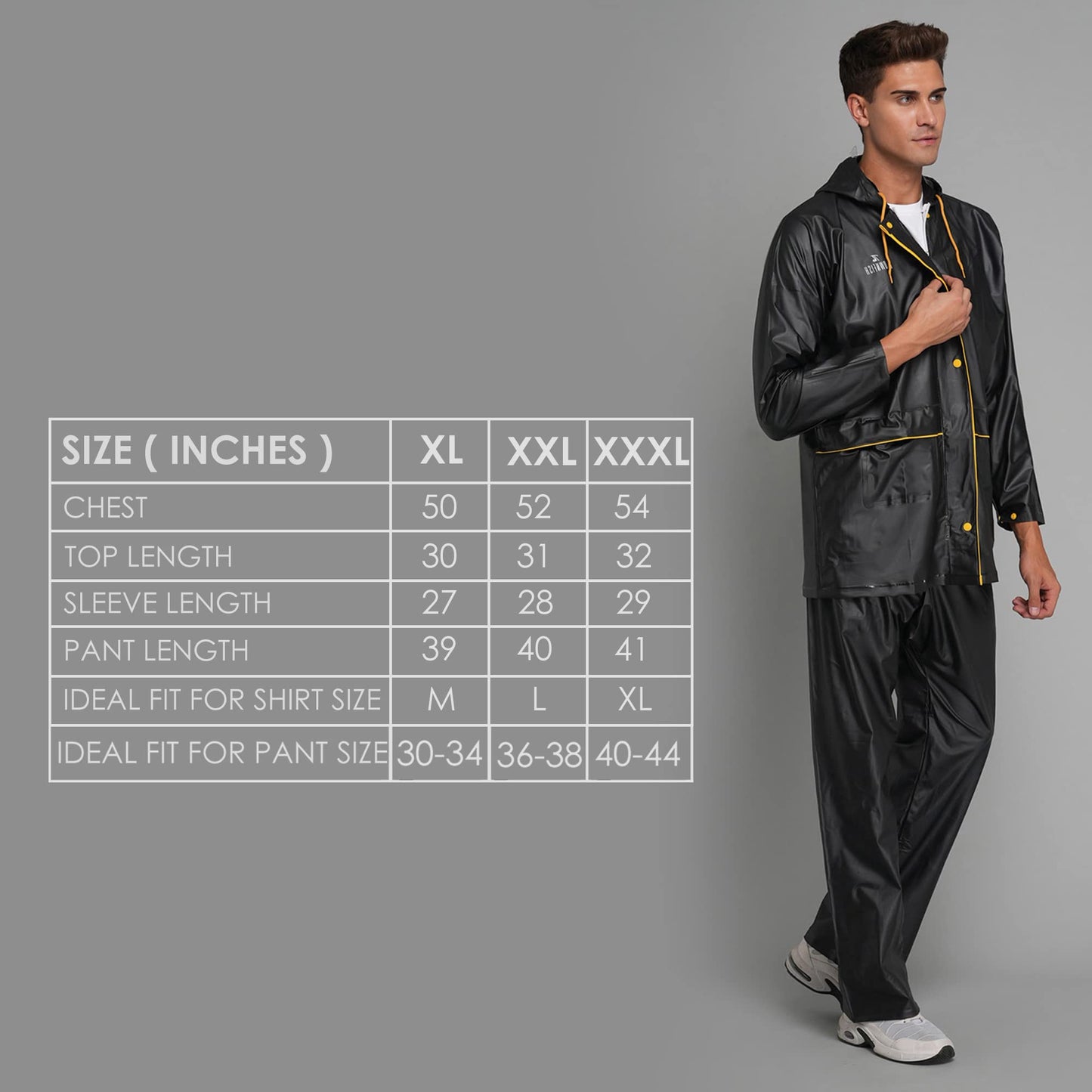 Clownfish men raincoat - Adjustable hood