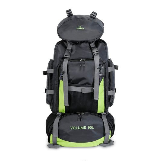90L Travel Backpack - Polyester, Waterproof | Perfect for Camping & Hiking | 90 Litres | Dark Grey