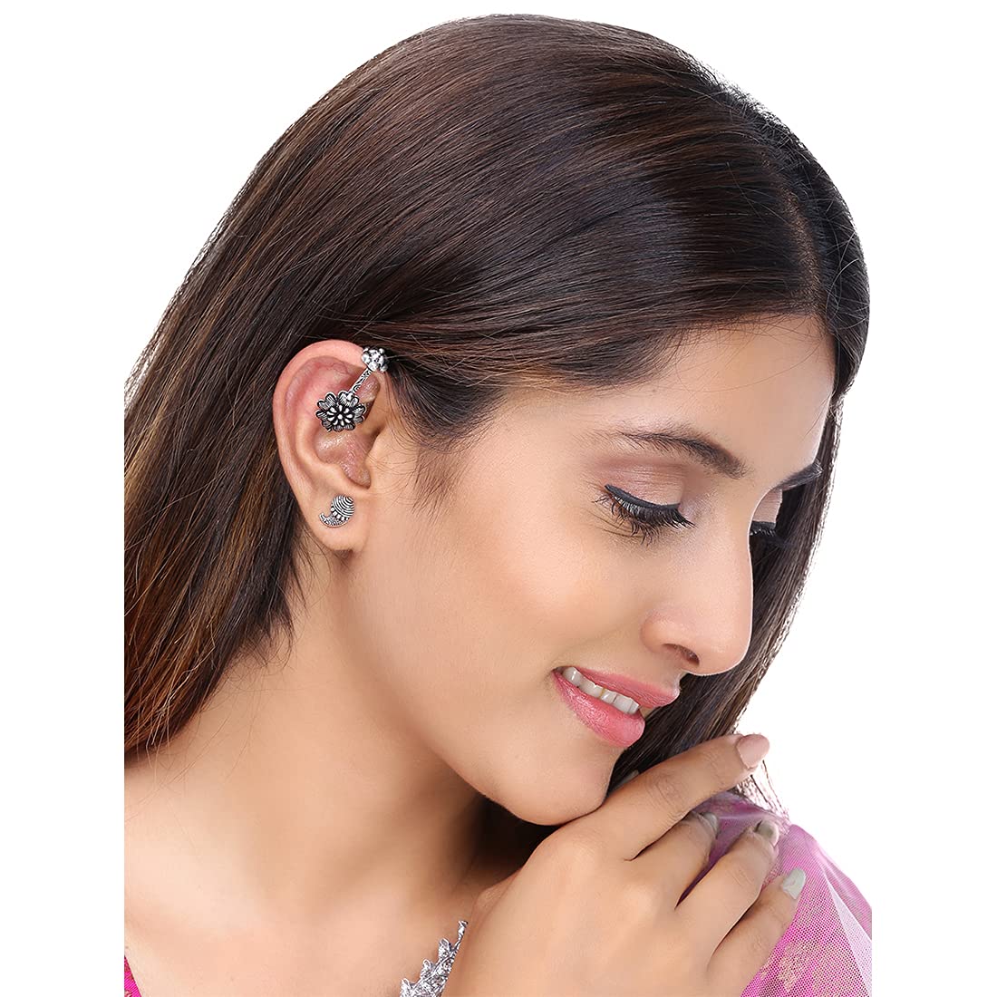 Yellow Chimes ear cuff combo - versatile for any occasion
