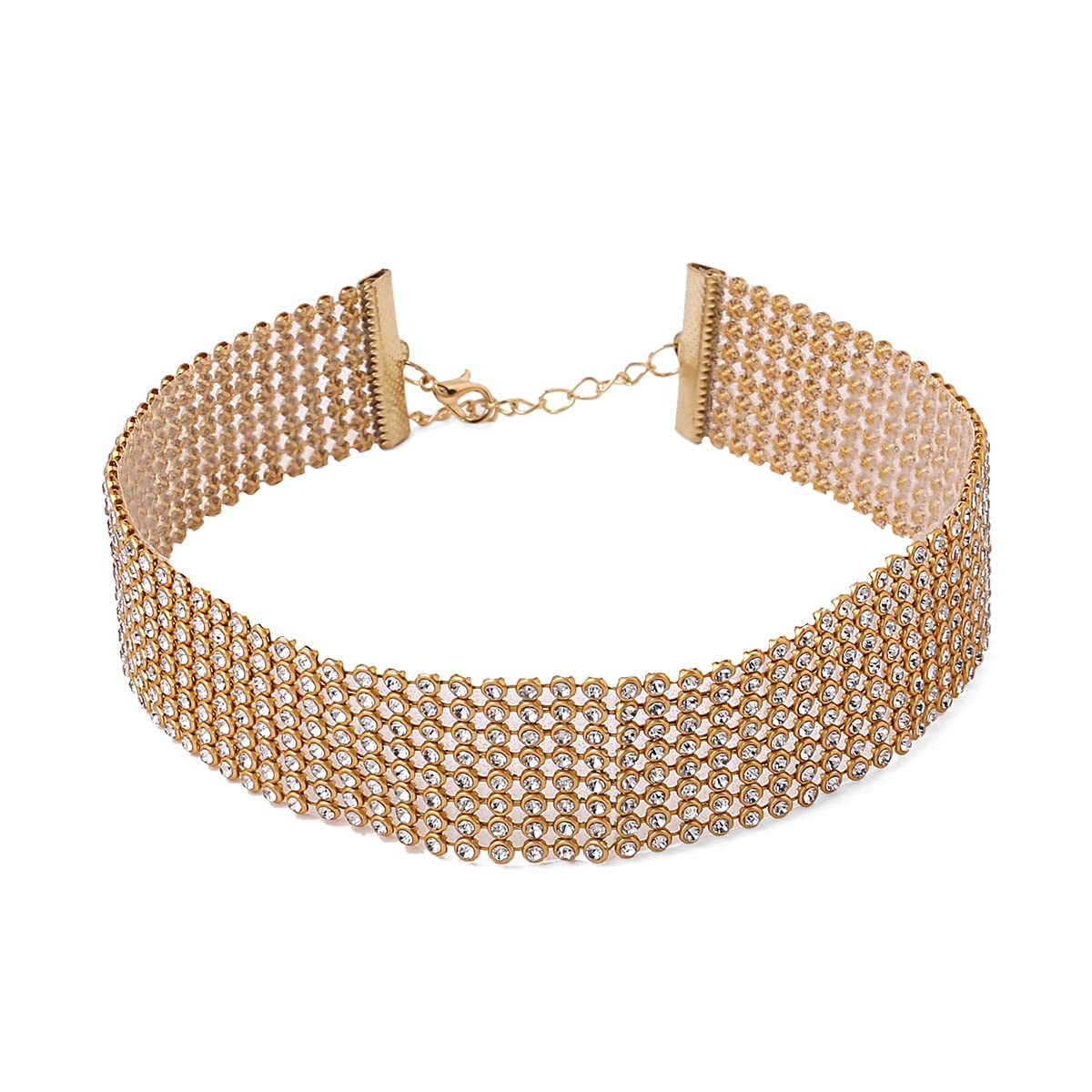 Yellow Chimes elegant choker - evening wear jewelry