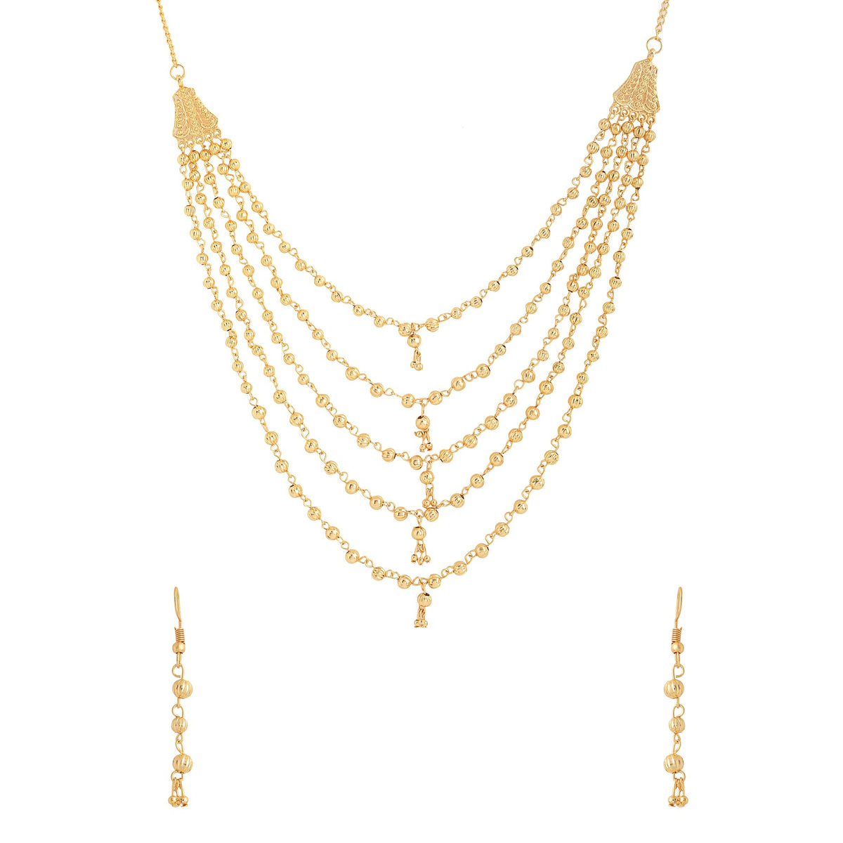 Yellow Chimes Jewellery Set - Perfect for Ethnic Attire