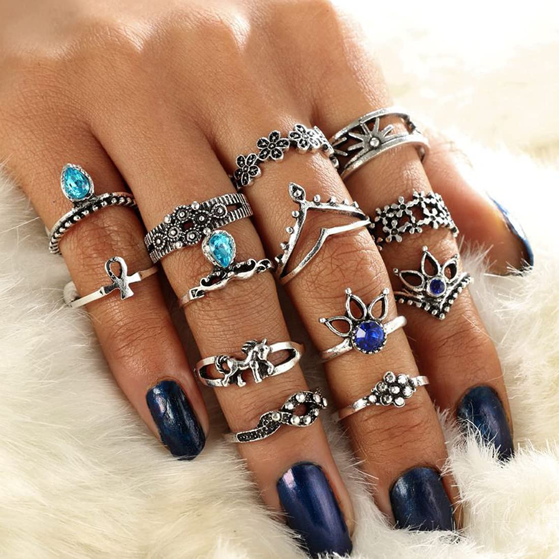 Yellow Chimes knuckle ring set - elegant gift for women