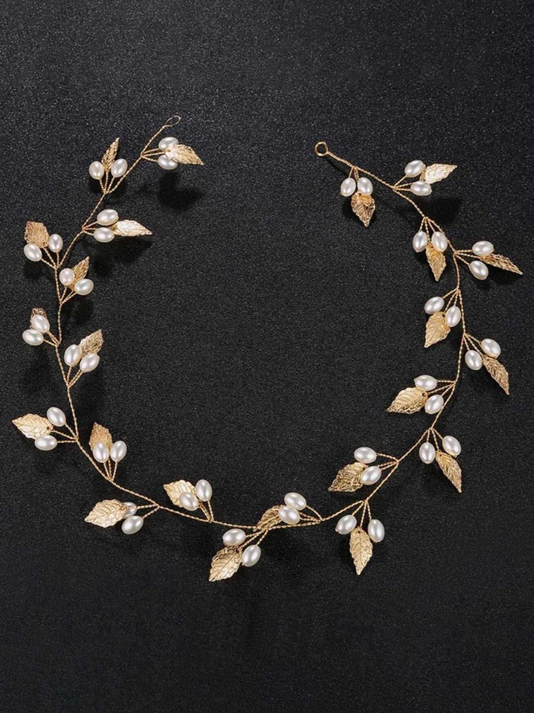 Yellow Chimes Bridal Hair Vine - Versatile headband for bridal looks