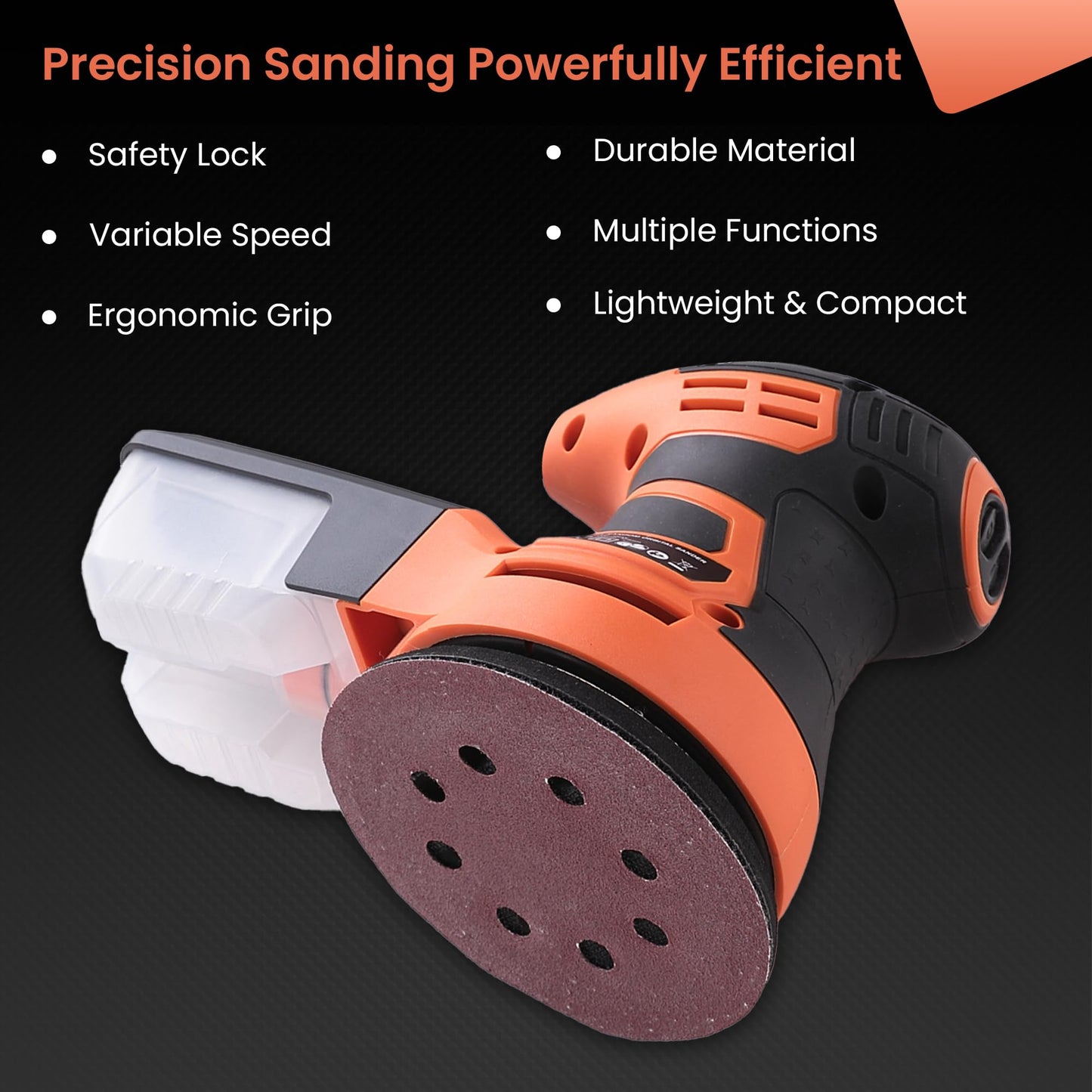 Cheston random orbit sander - effective dust collection