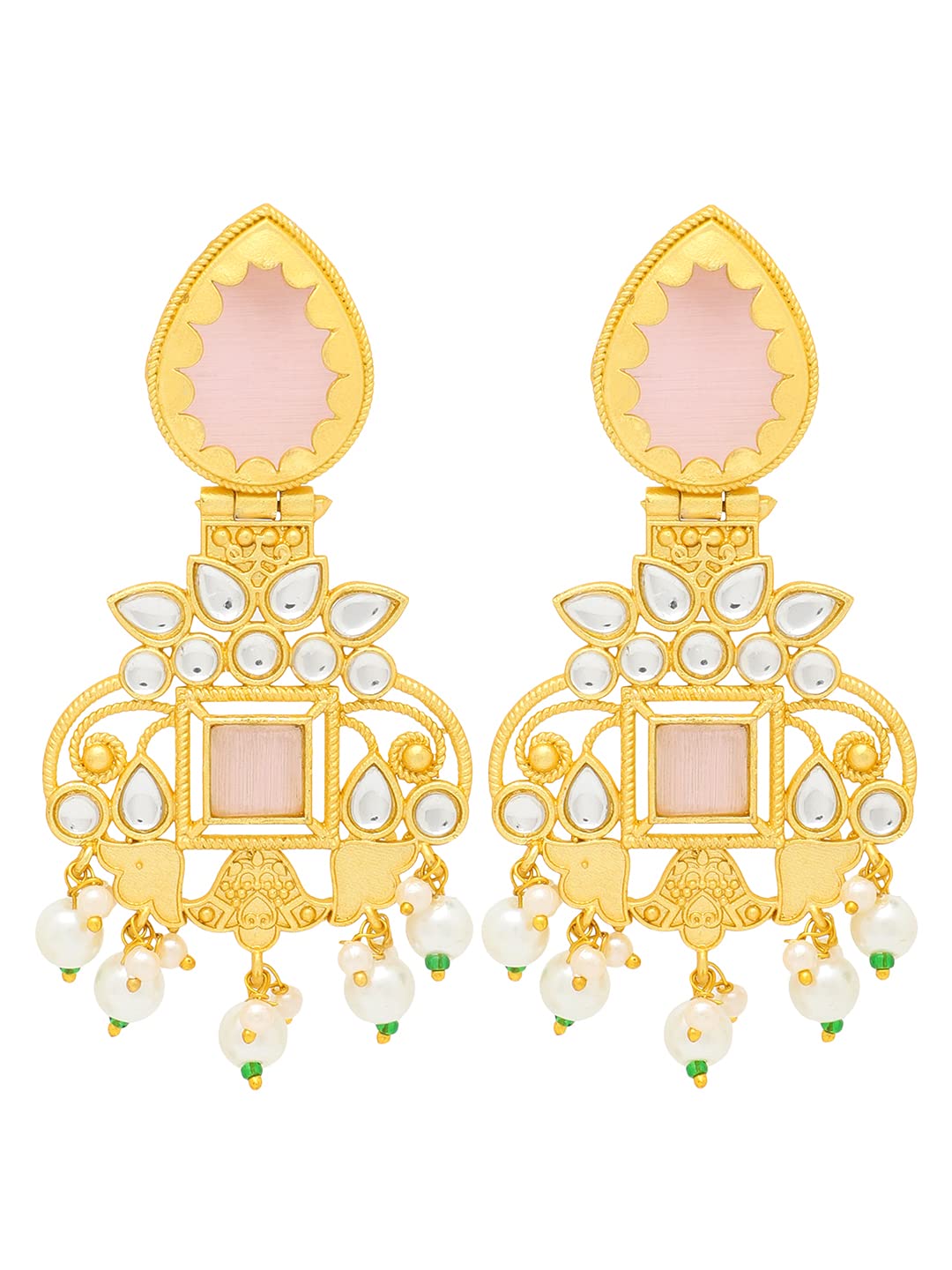 Yellow Chimes elegant dangler earrings - anniversary present
