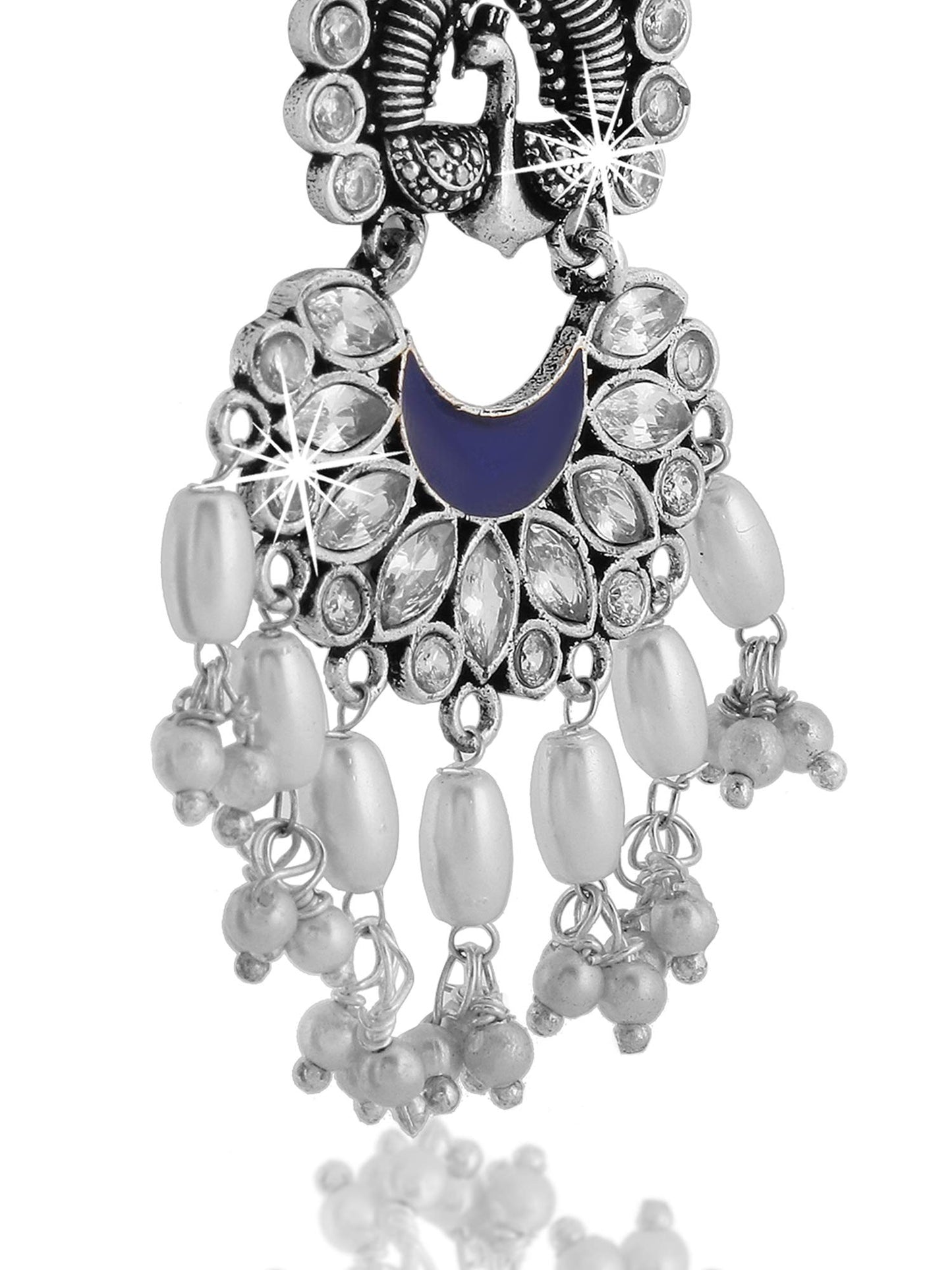 Yellow Chimes Oxidized Earrings - Fashion Statement for Women