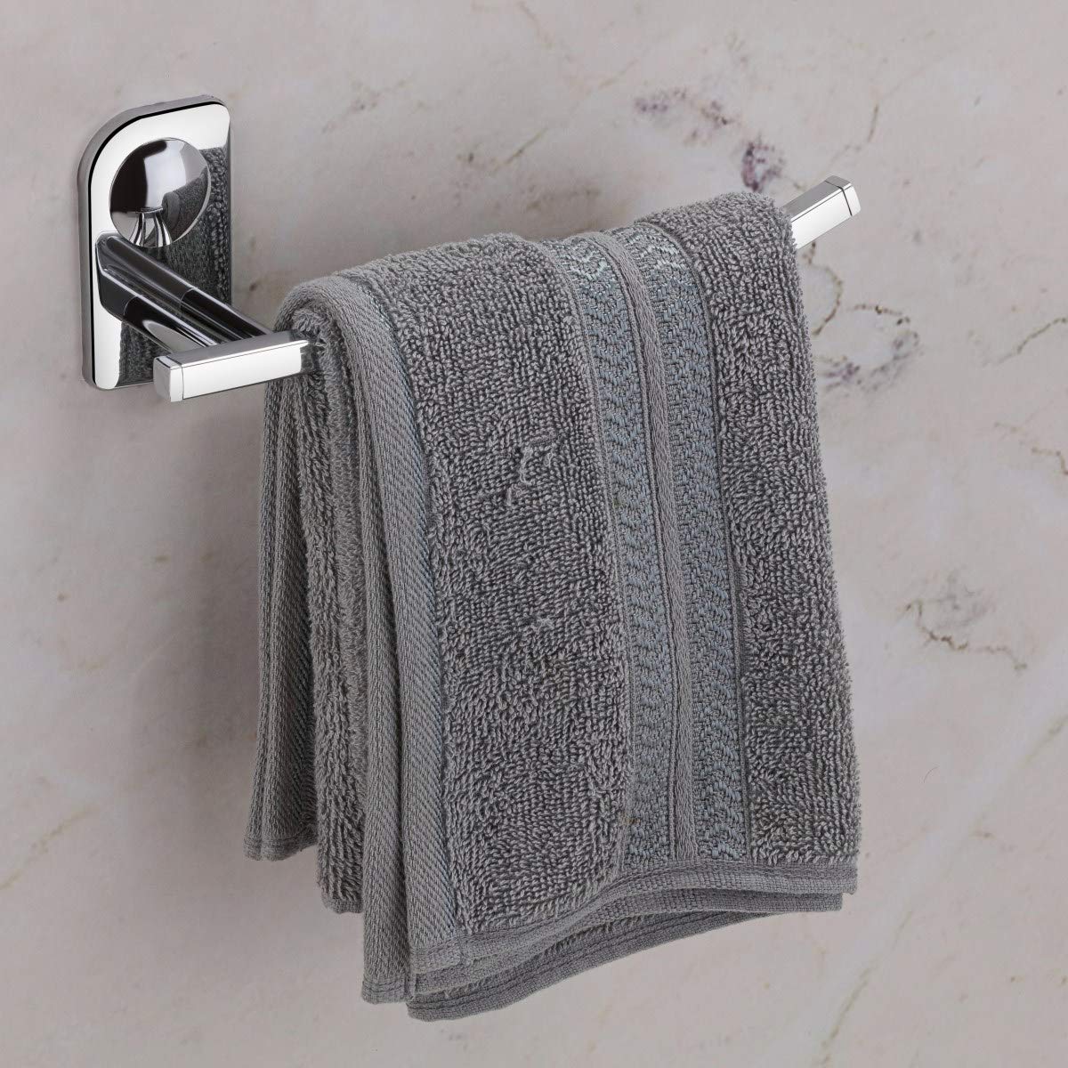 Plantex Stainless Steel Hand Towel Holder/Towel Hanger for Wash Basin/Napkin Ring for Kitchen/Bathroom Accessories (Chrome - Pack of 4) Dream