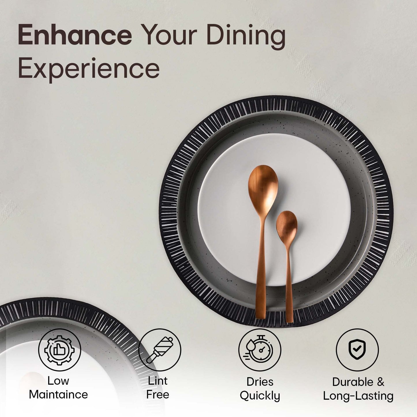Anko 38 cm round placemat - perfect for casual meals