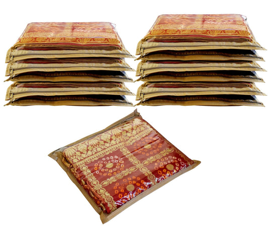 Kuber Homestic saree cover - Stylish beige design for modern homes