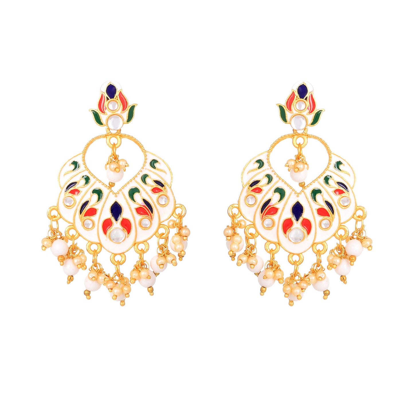 Yellow Chimes enamelled earrings - perfect for birthdays