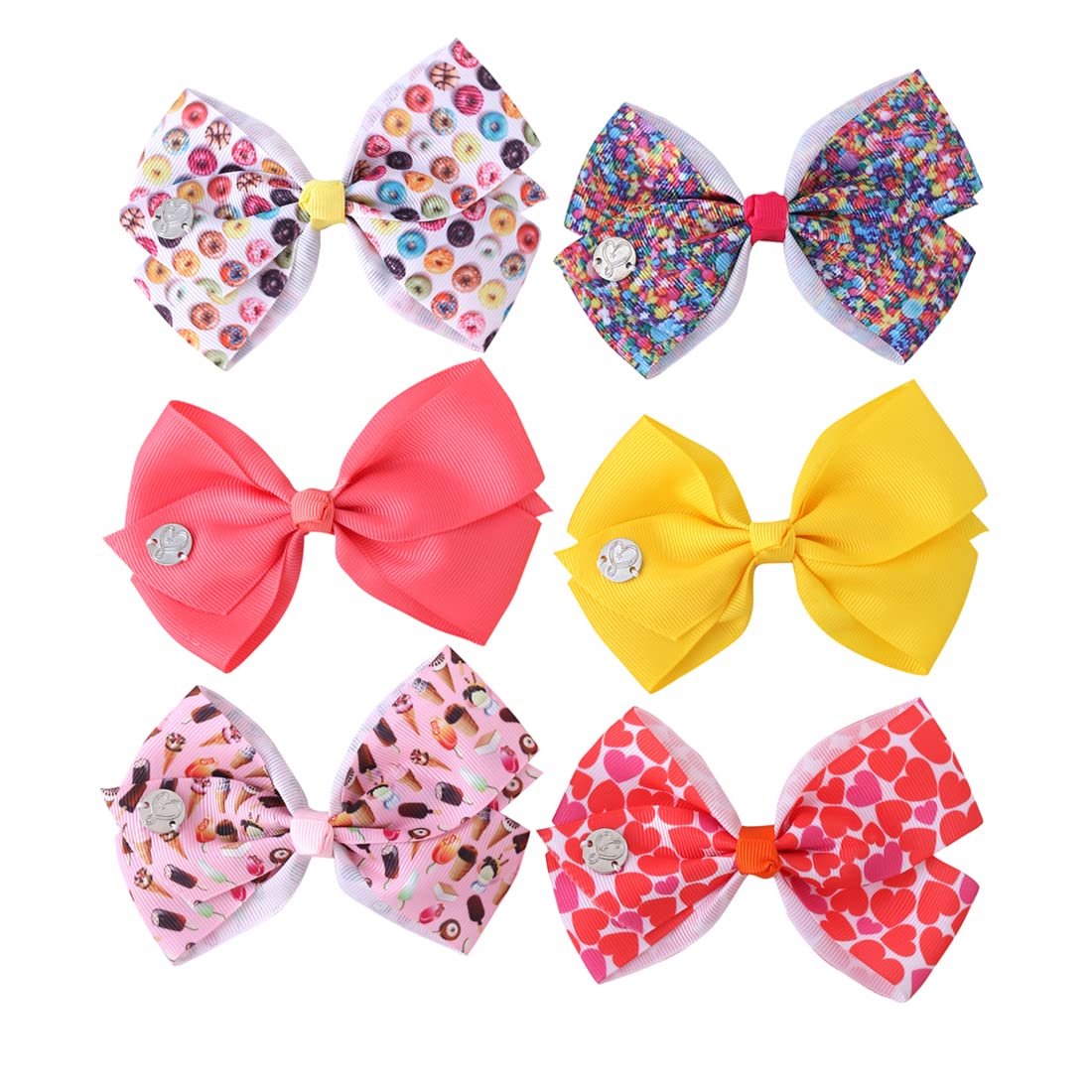 Yellow Chimes Melbees Hair Clips - Bright and playful hair clips set