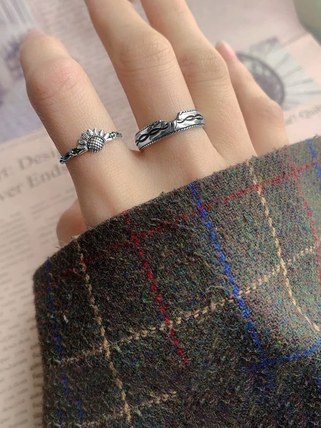 Yellow Chimes unique silver ring - perfect for casual wear