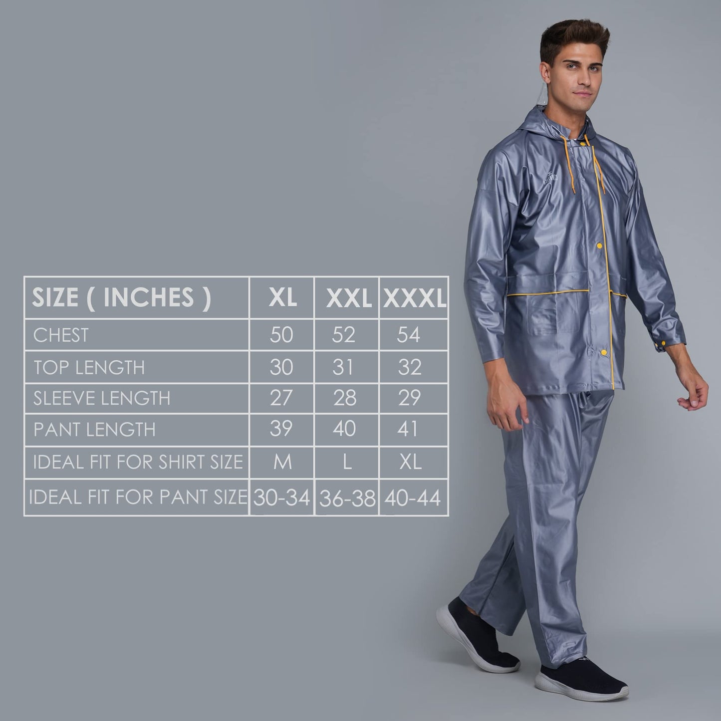 Clownfish men's waterproof raincoat - biking use case