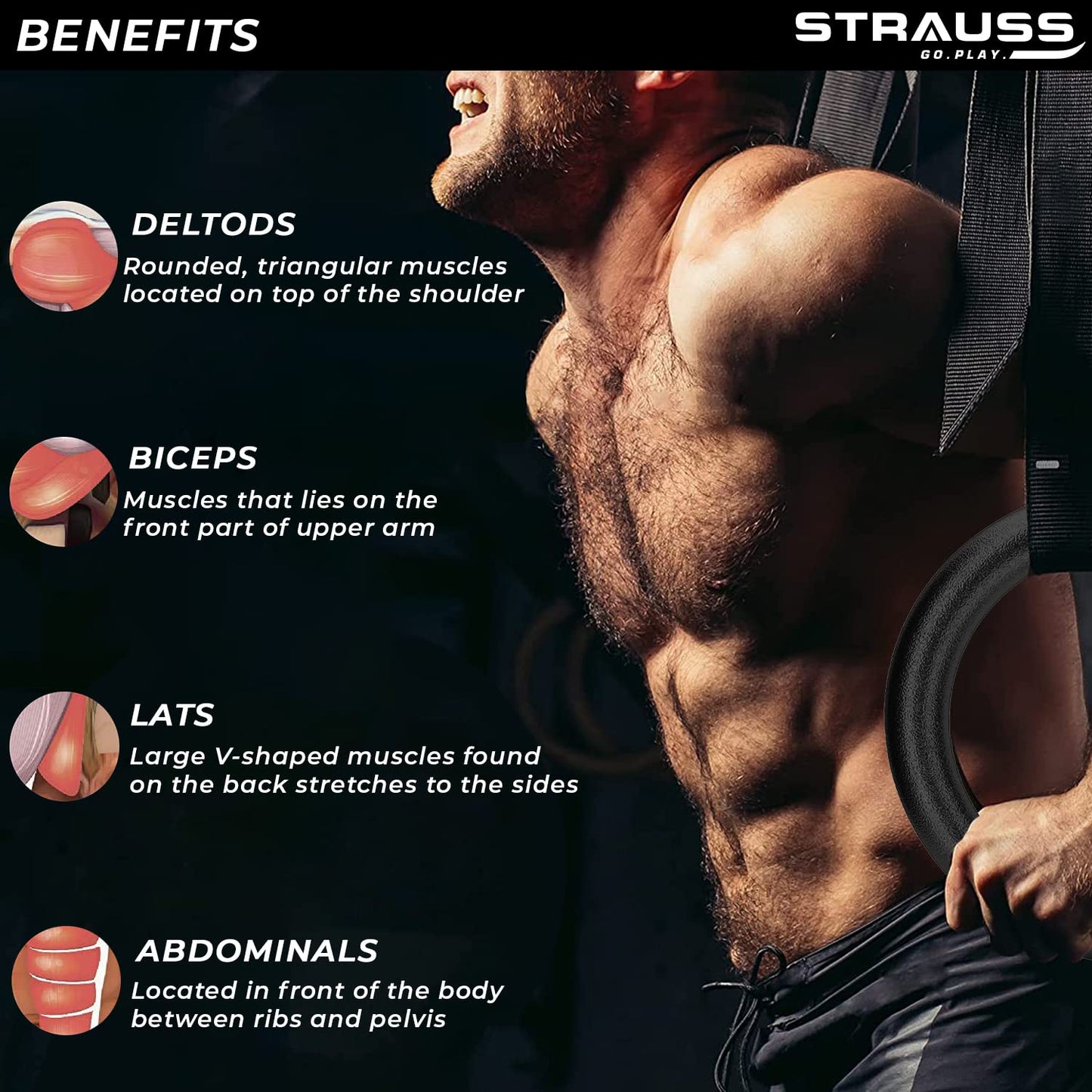 Strauss Gymnastics Ring - Outdoor fitness activities