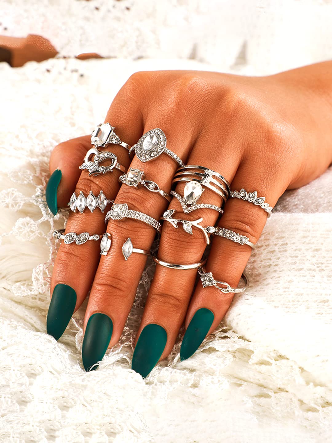 Yellow Chimes Multi Designed Rings - Anniversary gift for wife