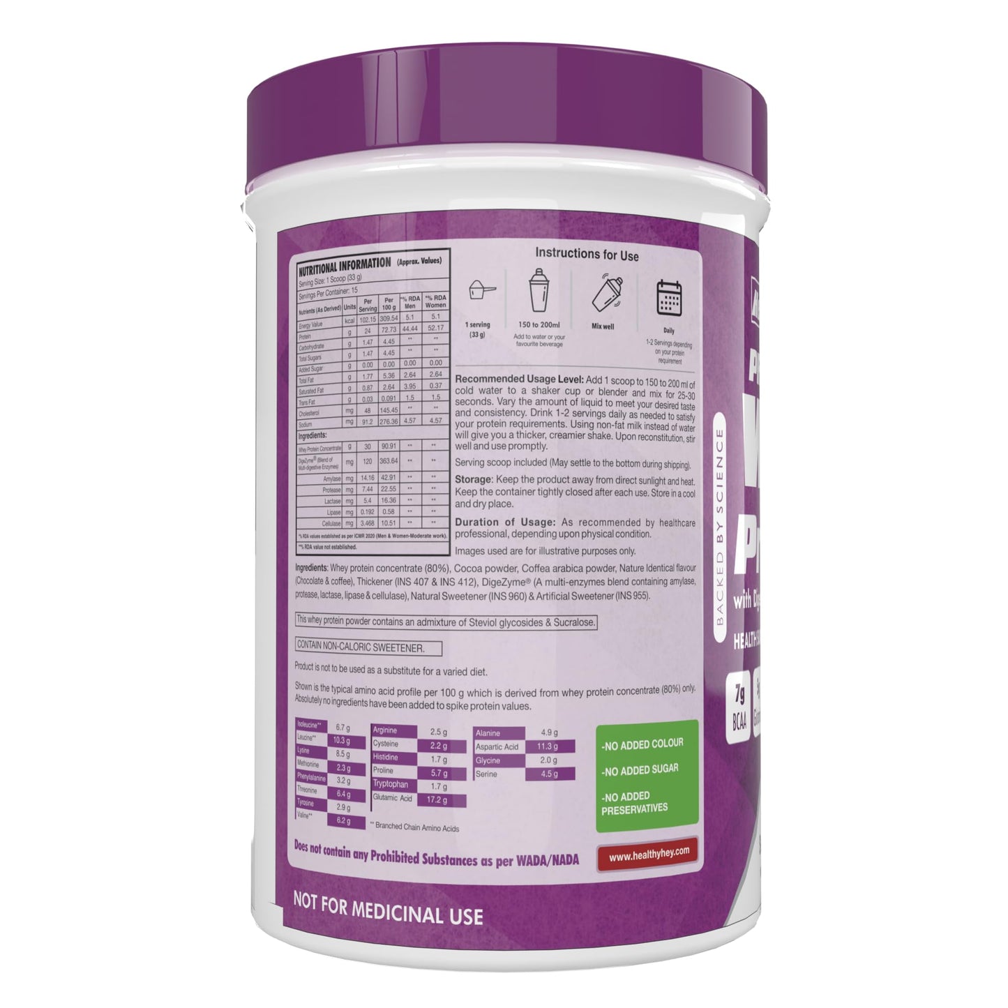 Healthyhey Sports Whey Protein - High-quality protein powder