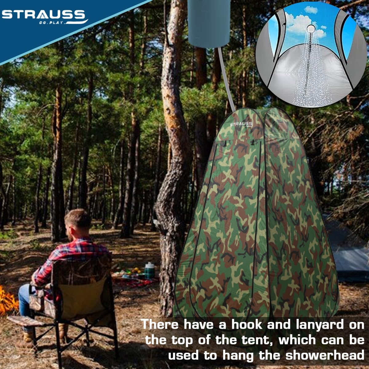 STRAUSS portable changing tent - camping privacy solution