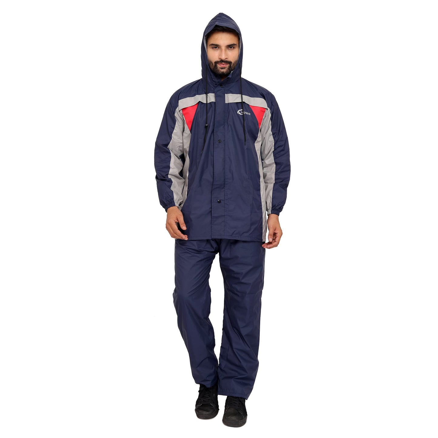 Clownfish premium blue raincoat - enhanced visibility design