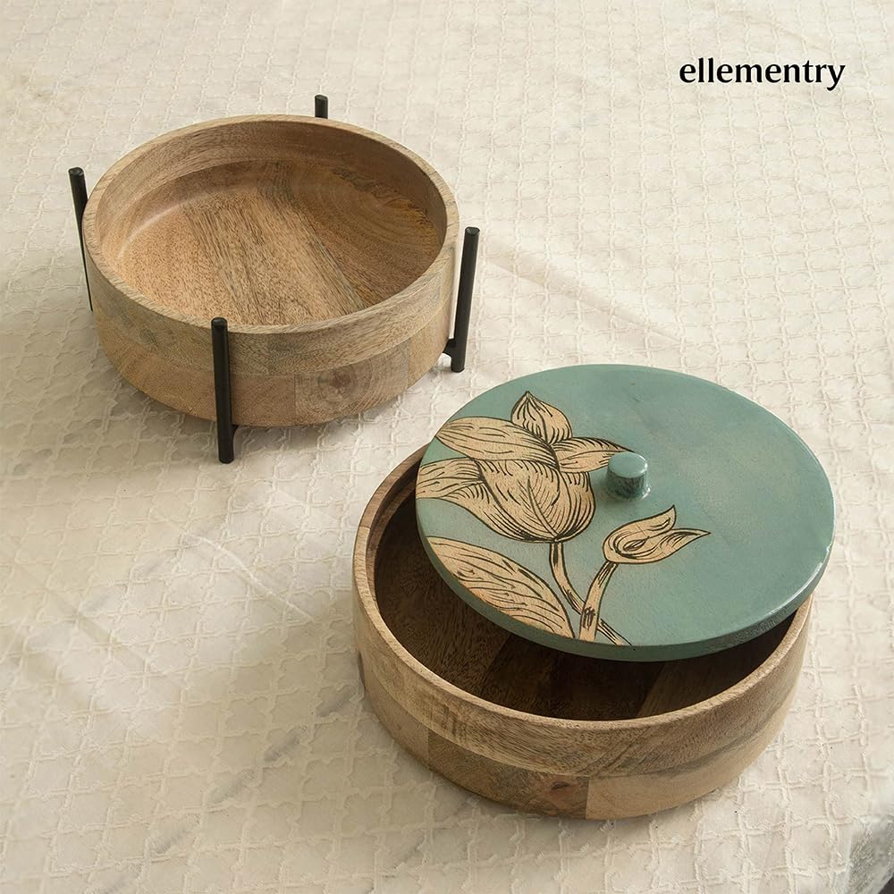 Ellementry food safe roti box - keeps chapatis warm