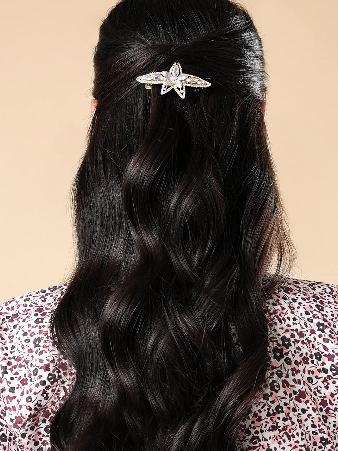 Yellow Chimes pink hair accessories - versatile styling option