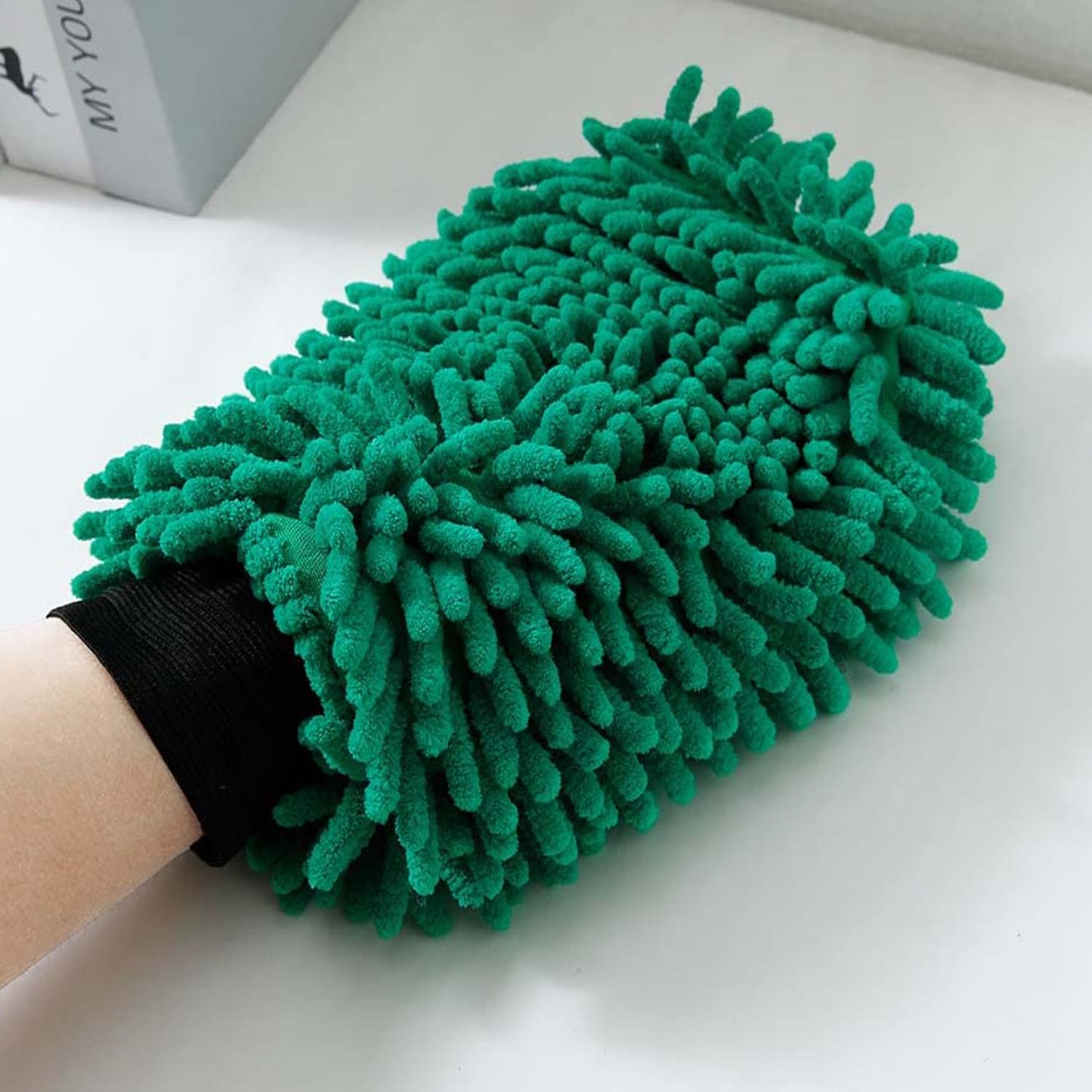 Kuber Chenille Dry Mitt Gloves - Multi-Purpose Cleaning