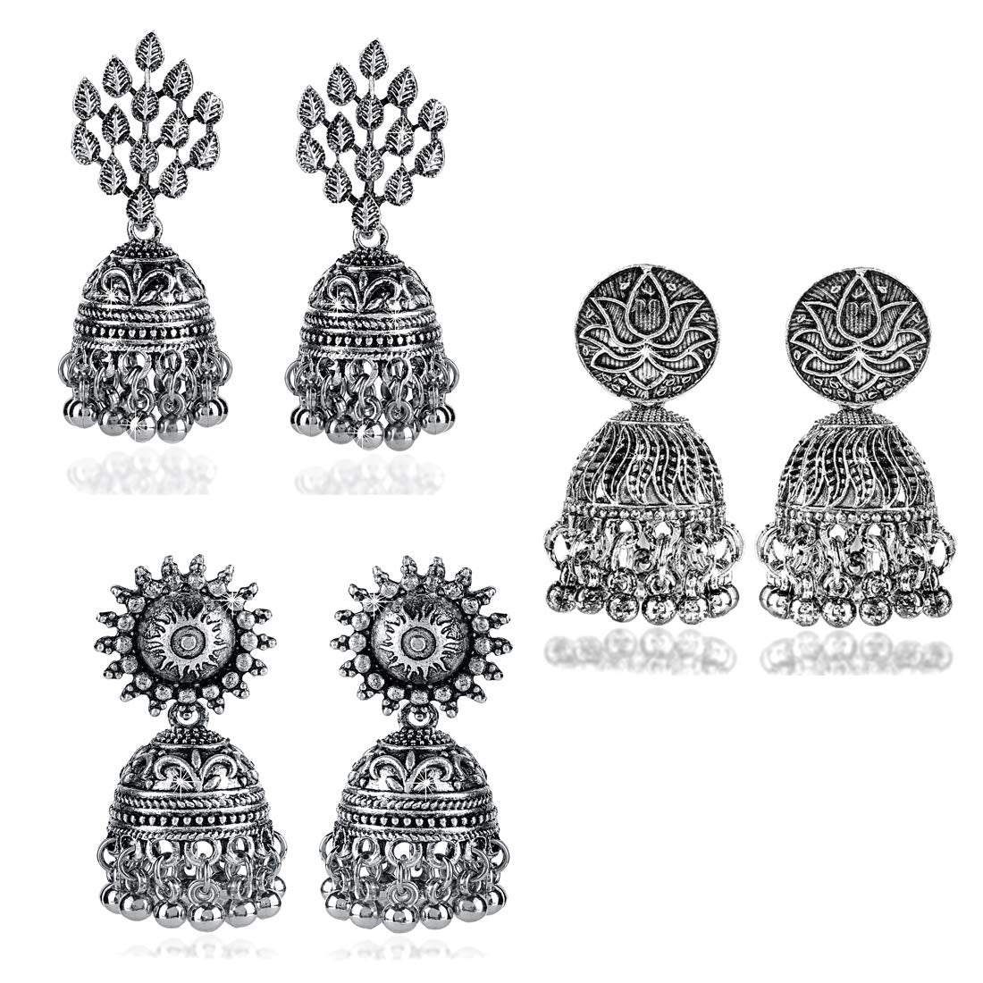 Yellow Chimes oxidised earrings - trendy for casual outings