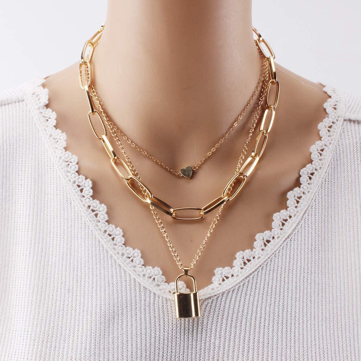 Yellow Chimes heart locket necklace - stylish jewelry