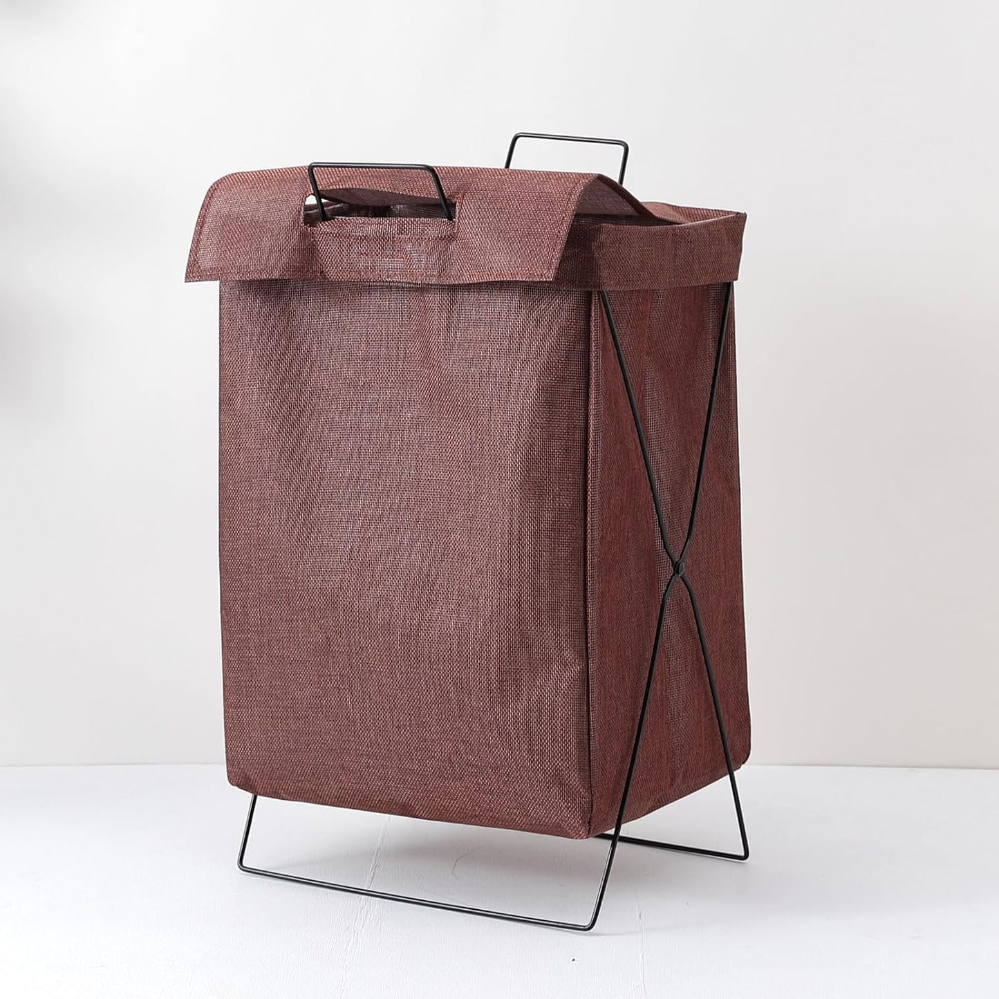 Combo: Foldable Laundry Hamper with Versatile Design | Ideal for Toys & Dirty Clothes | 40LTR | Brown