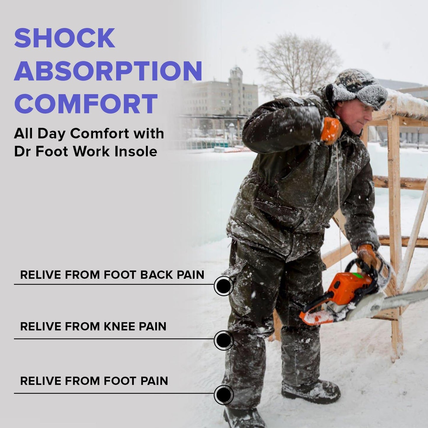 Dr Foot Arch Support Gel Insole - Supports Flat Feet