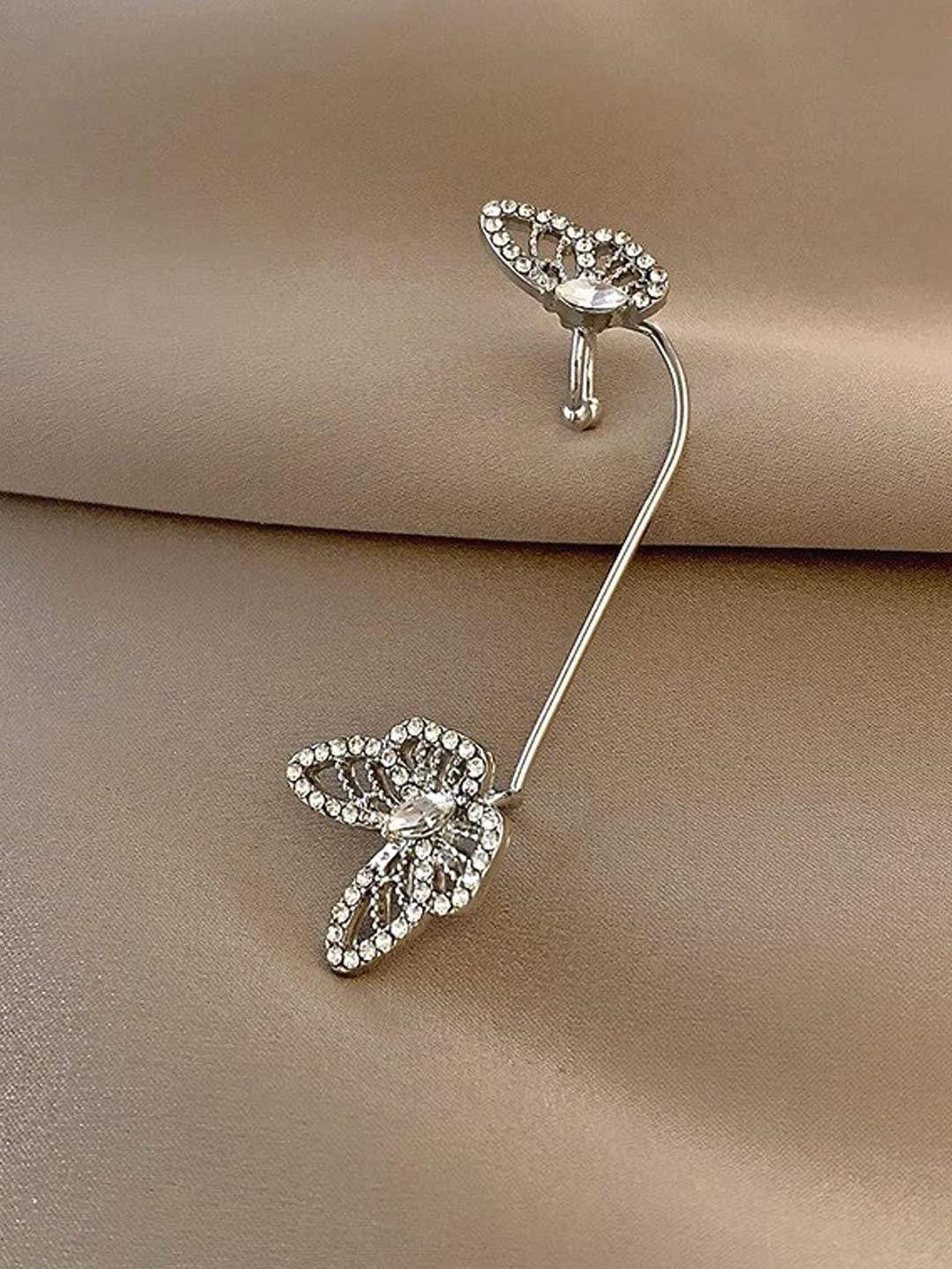 Yellow Chimes ear cuff - Elegant party wear