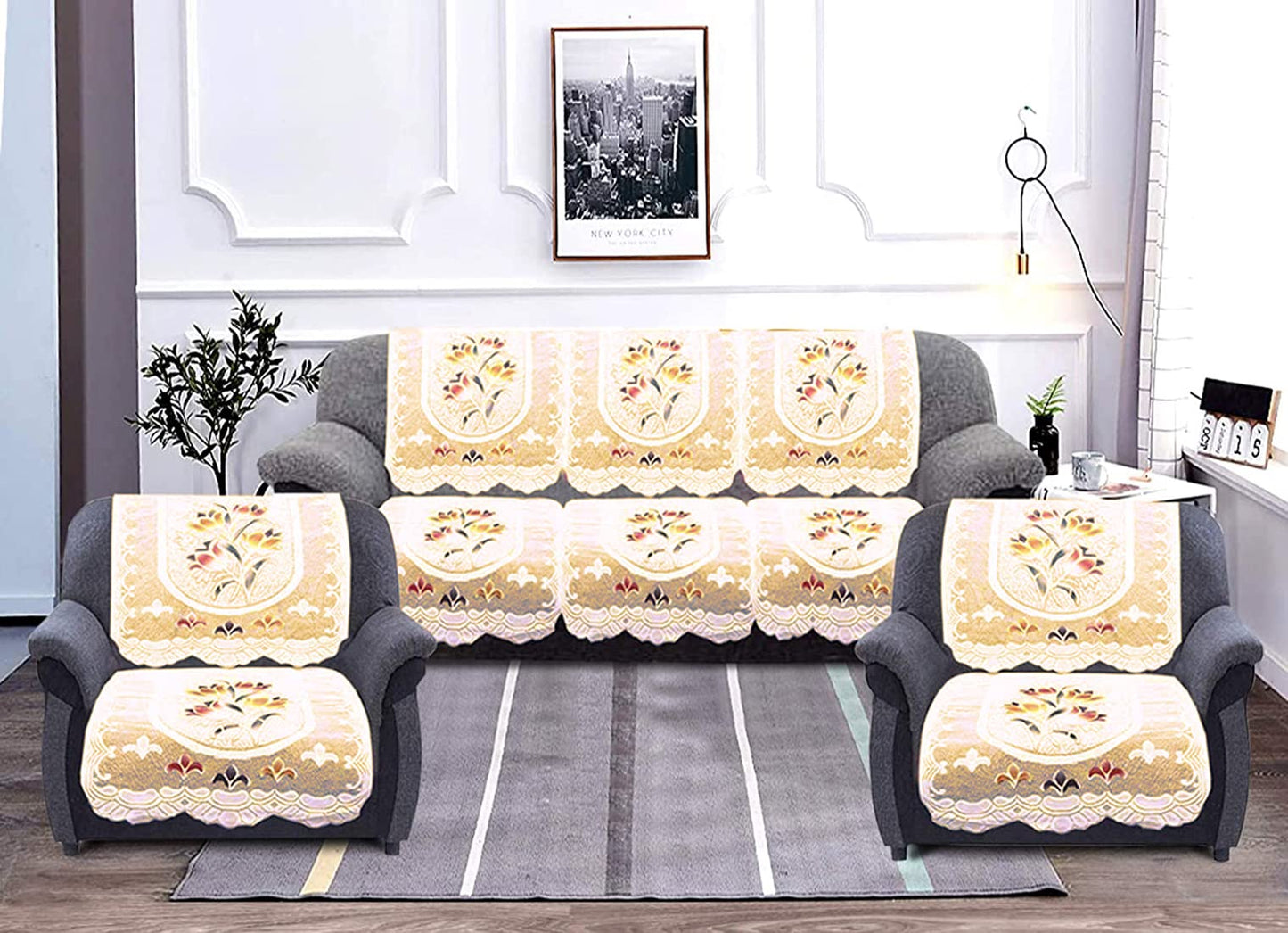 Kuber Industries sofa cover set - complete furniture protection