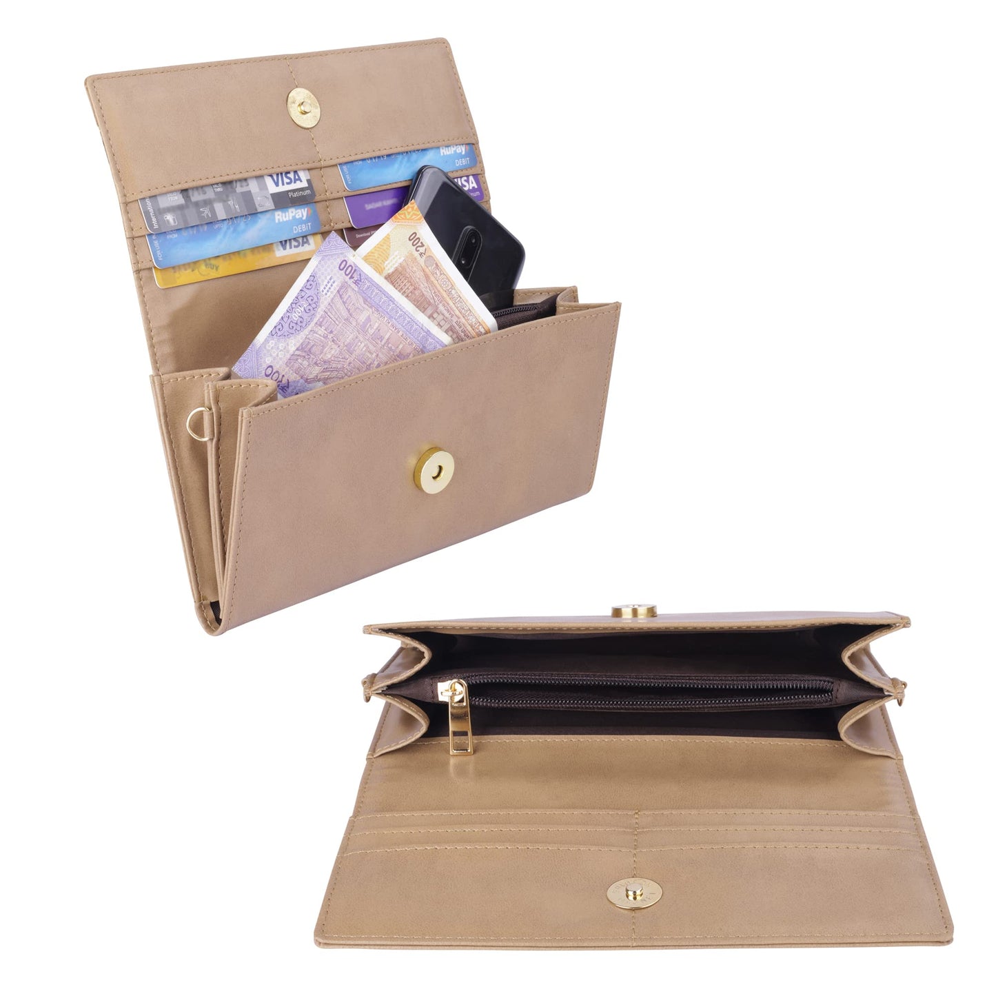 Clownfish Erika Purse - Chic wallet with card slots for organization