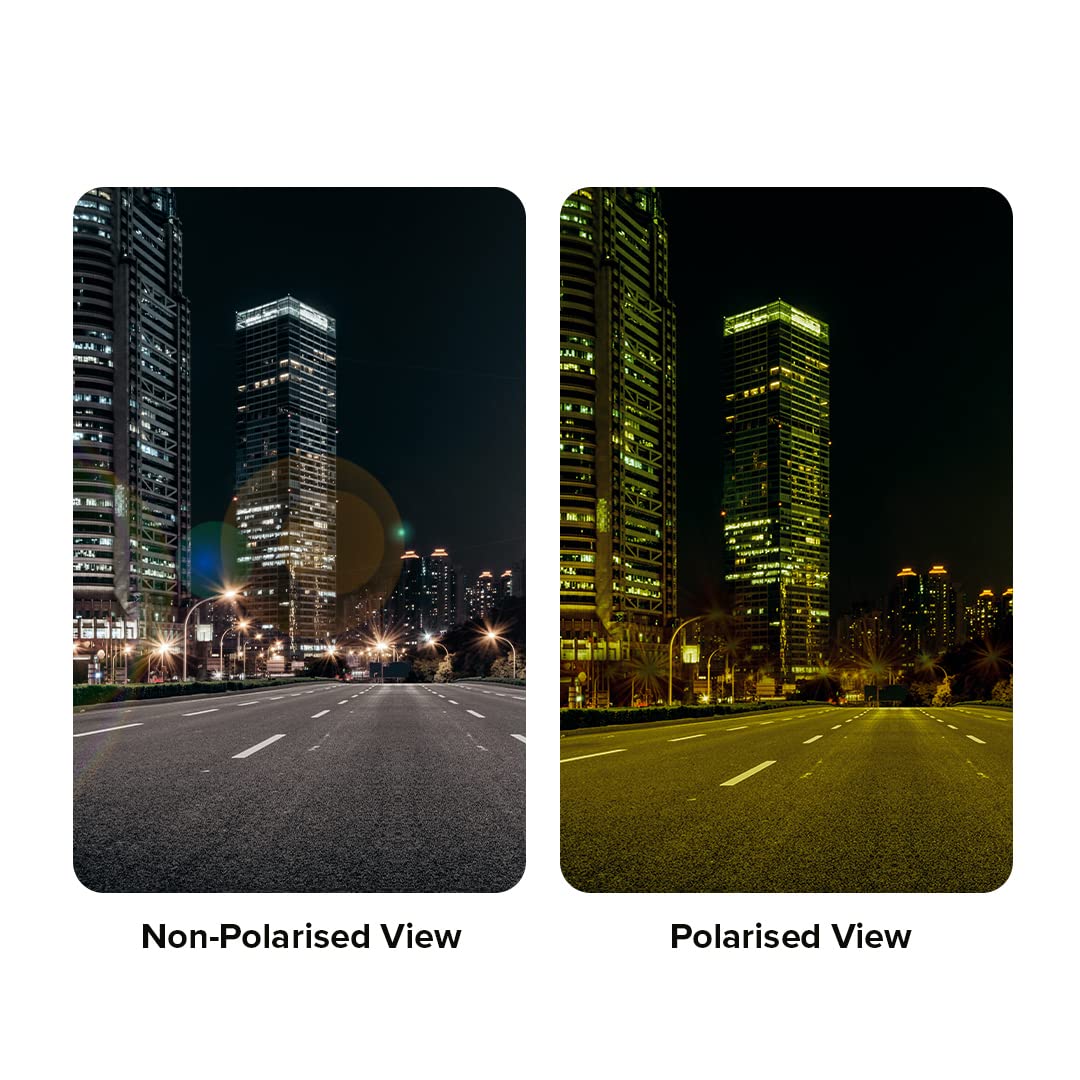 Intellilens Road Rider - modern black polarized eyewear