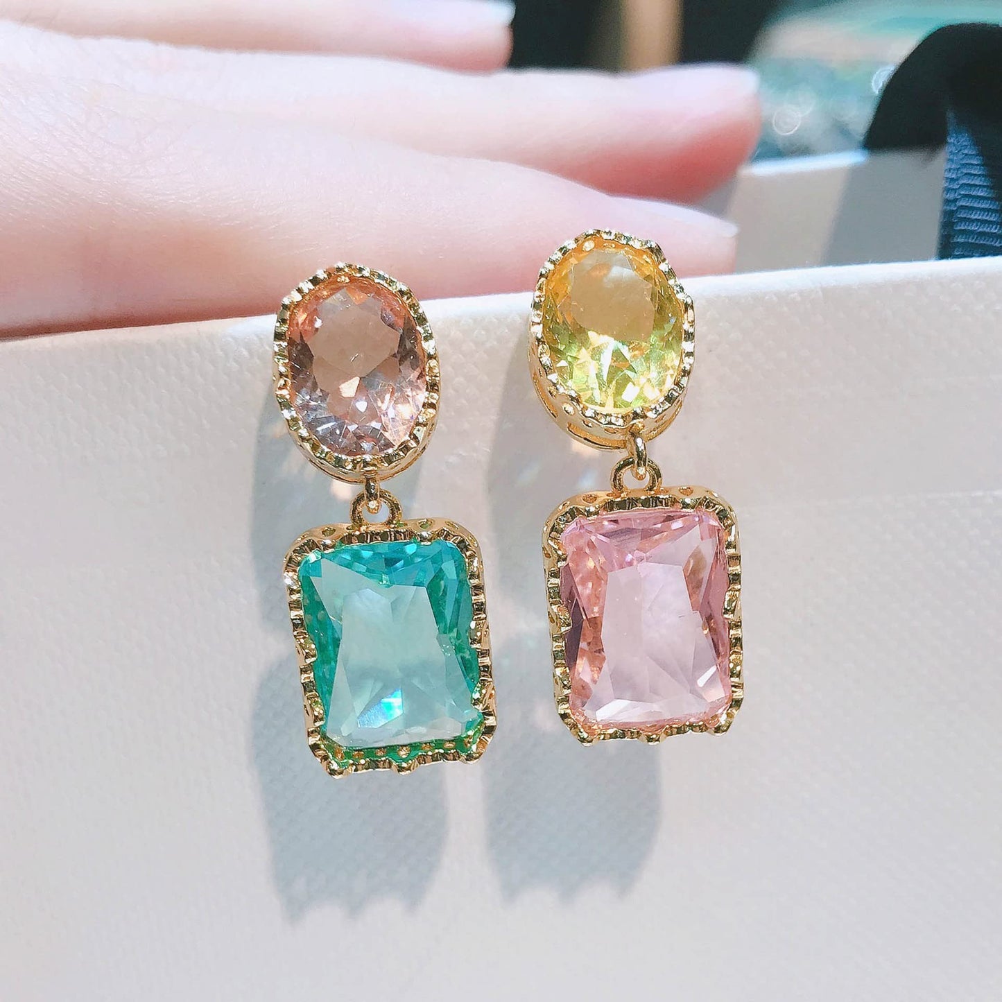 Yellow Chimes drop earrings - glamorous gold-toned jewelry for girls