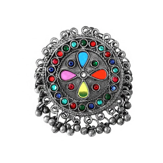 Yellow Chimes handcrafted ring - birthday gift