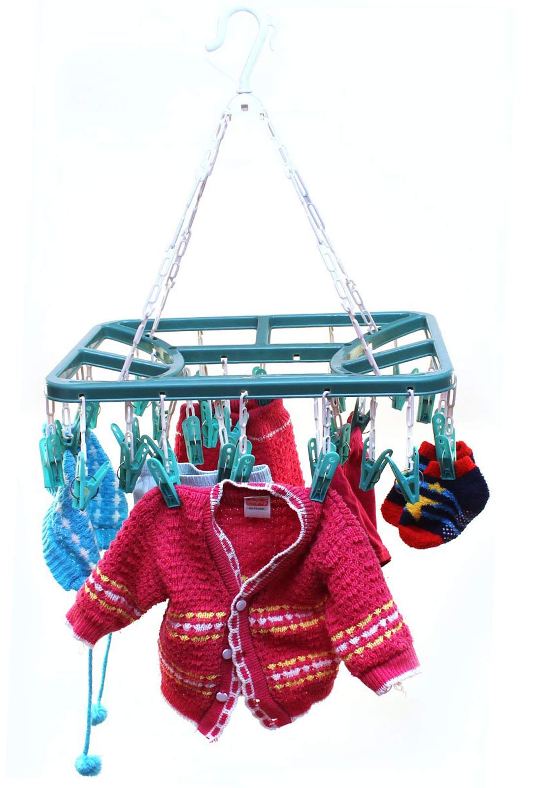 Kuber Industries folding cloth stand - space-saving solution